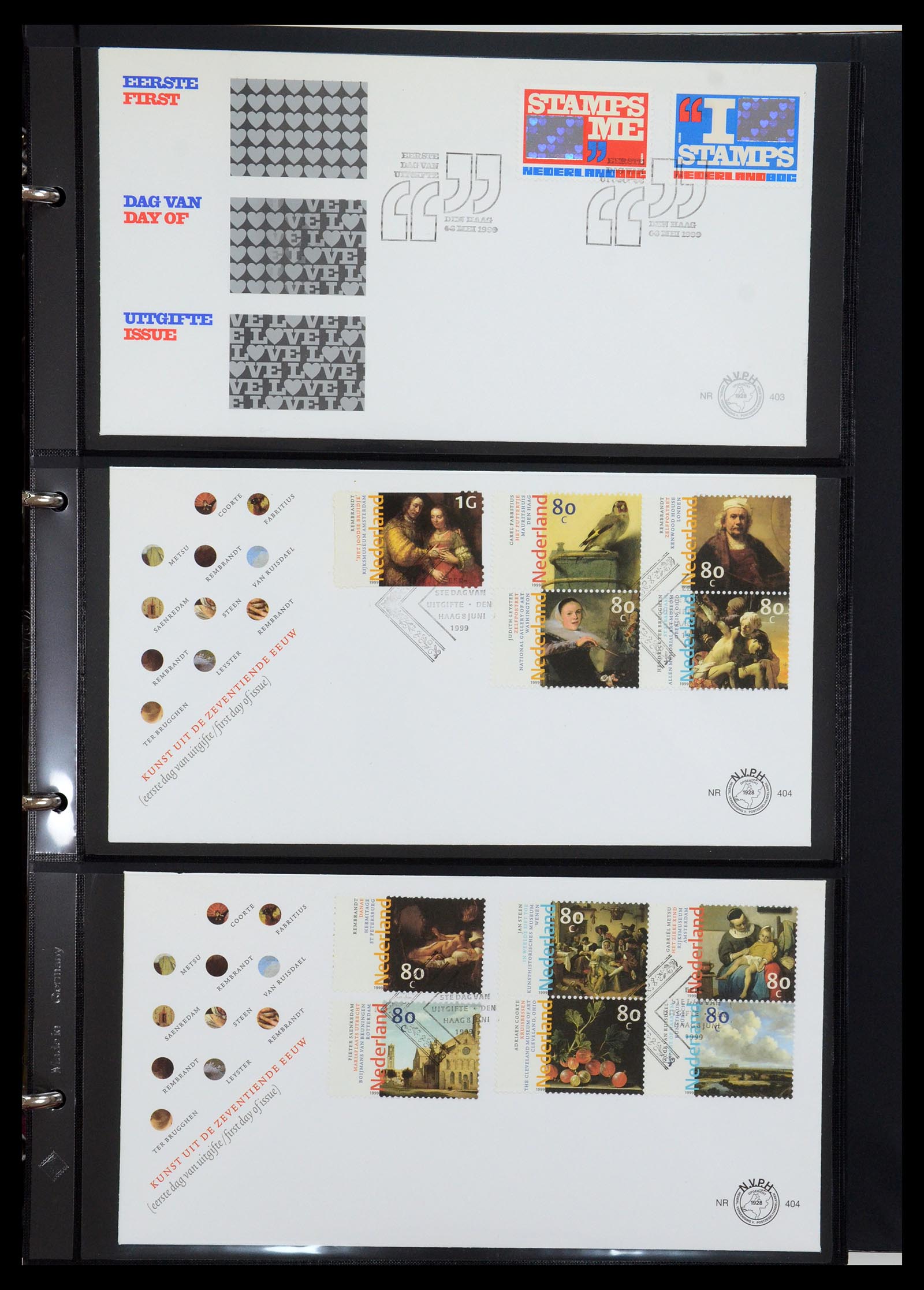 35287 041 - Postzegelverzameling 35287 Nederland FDC's 1993-2013.