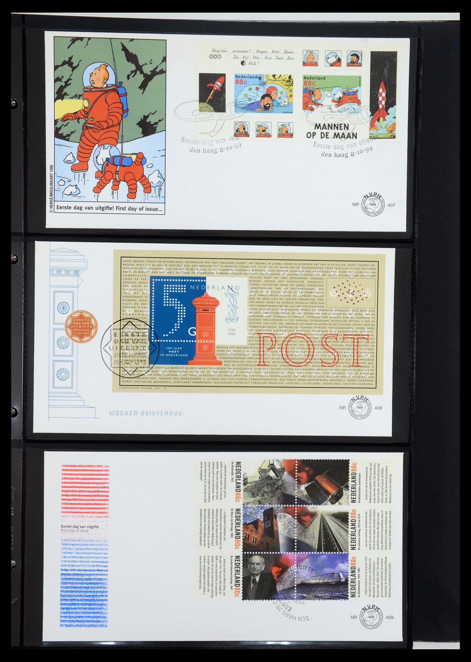 35287 043 - Postzegelverzameling 35287 Nederland FDC's 1993-2013.