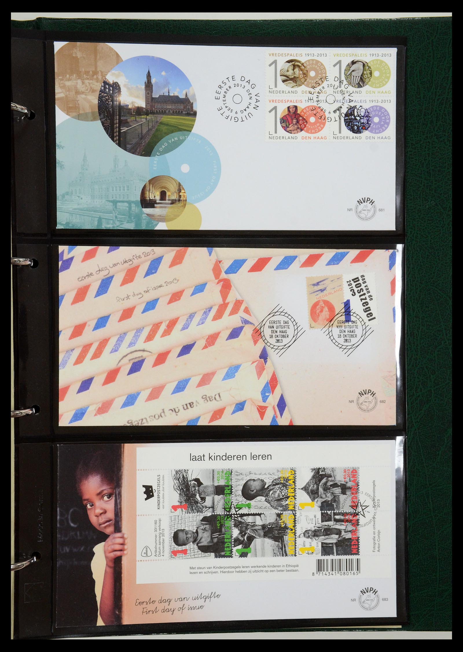 35287 163 - Postzegelverzameling 35287 Nederland FDC's 1993-2013.
