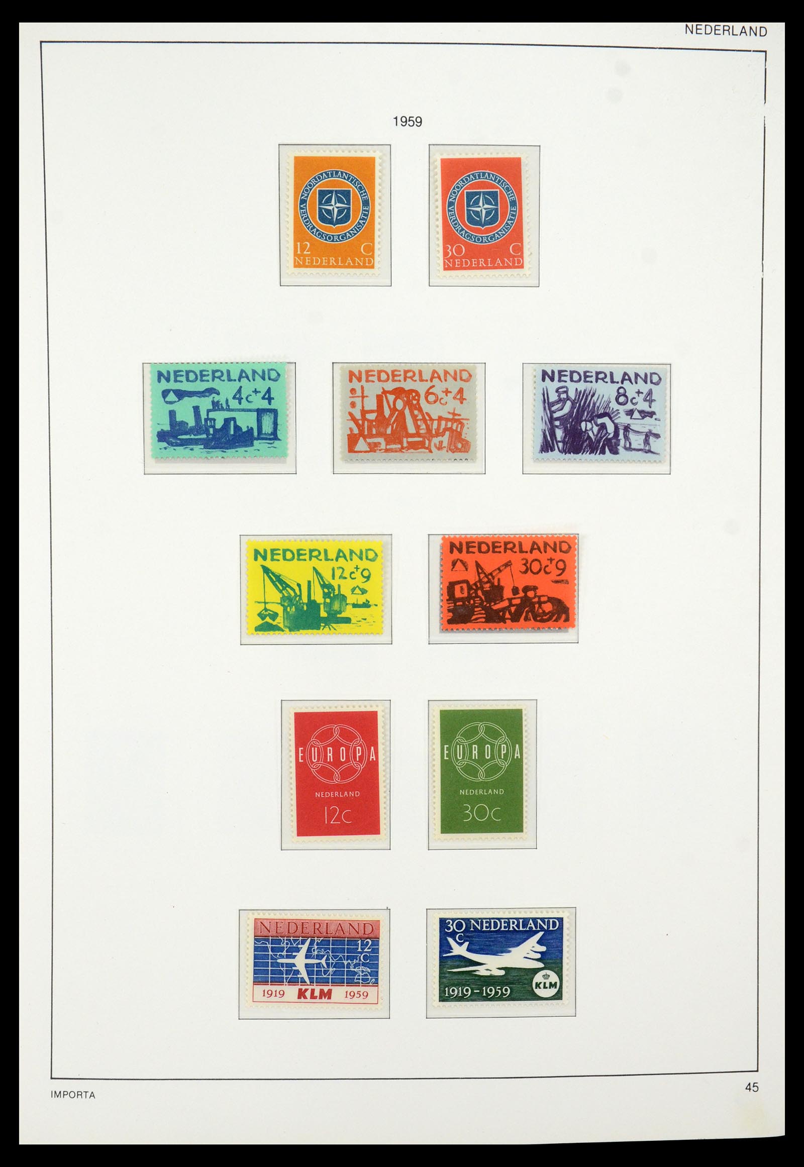 35288 001 - Postzegelverzameling 35288 Nederland 1959-2013.