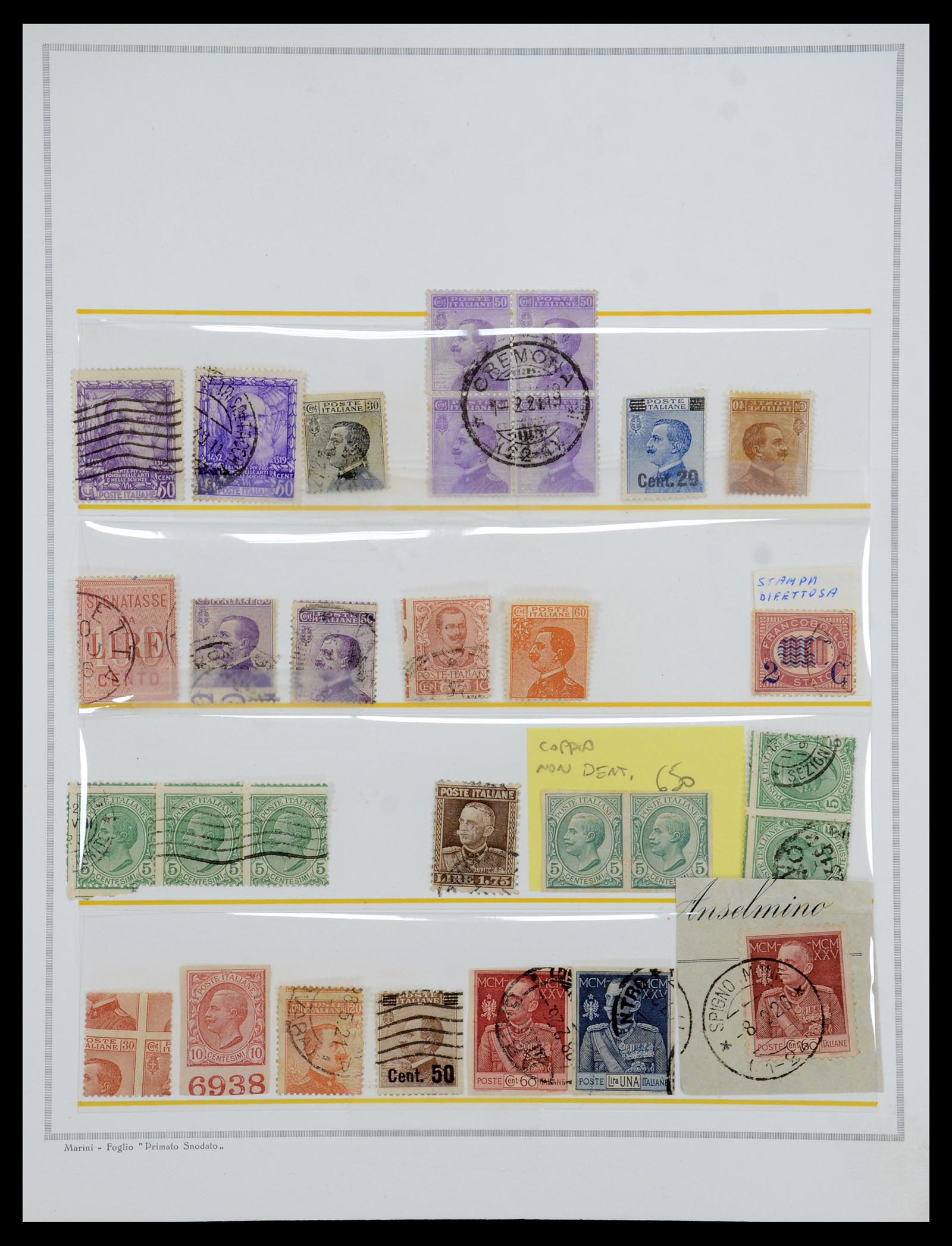 35295 001 - Stamp Collection 35295 Italy varieties 1862-1980.