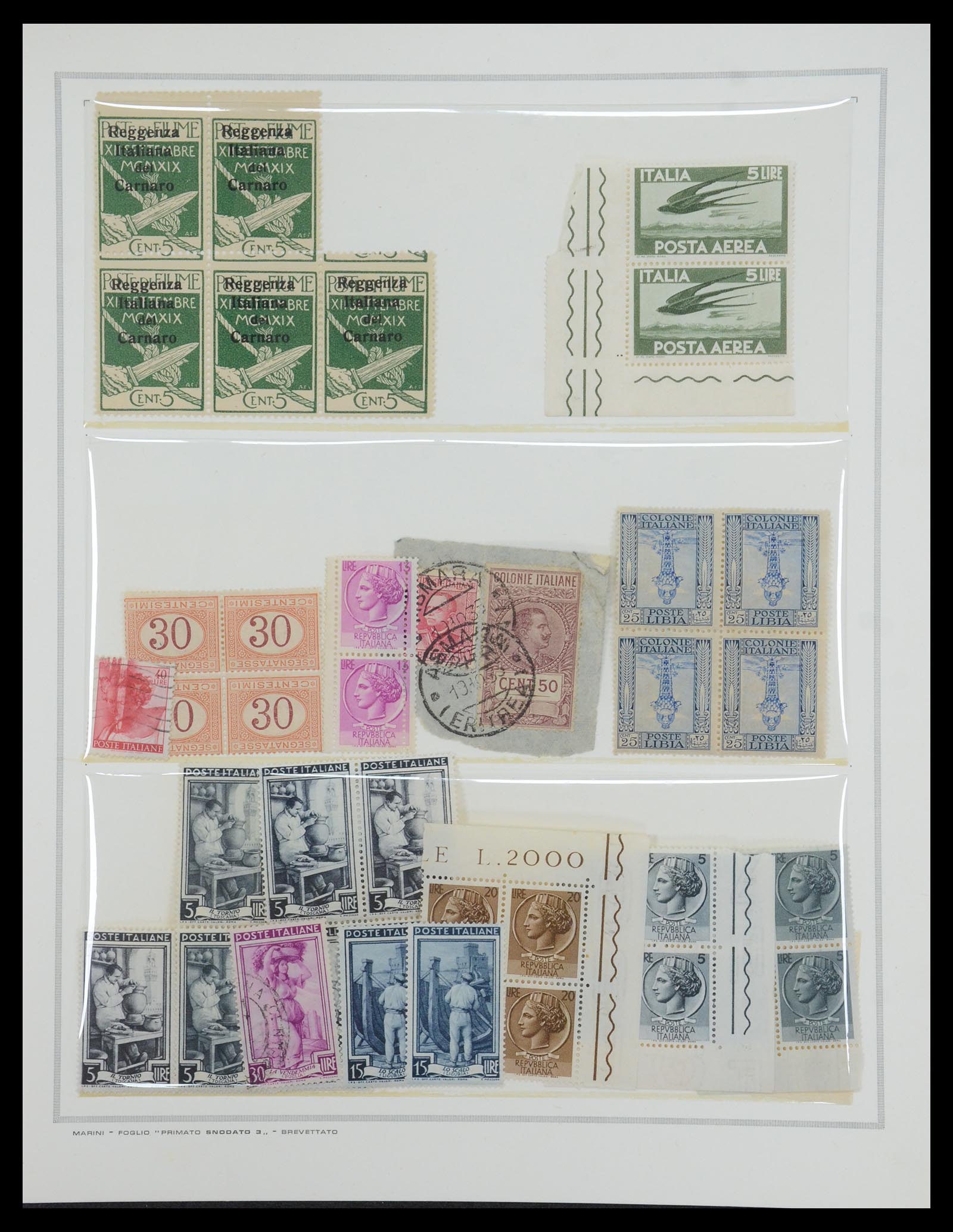 35295 014 - Stamp Collection 35295 Italy varieties 1862-1980.