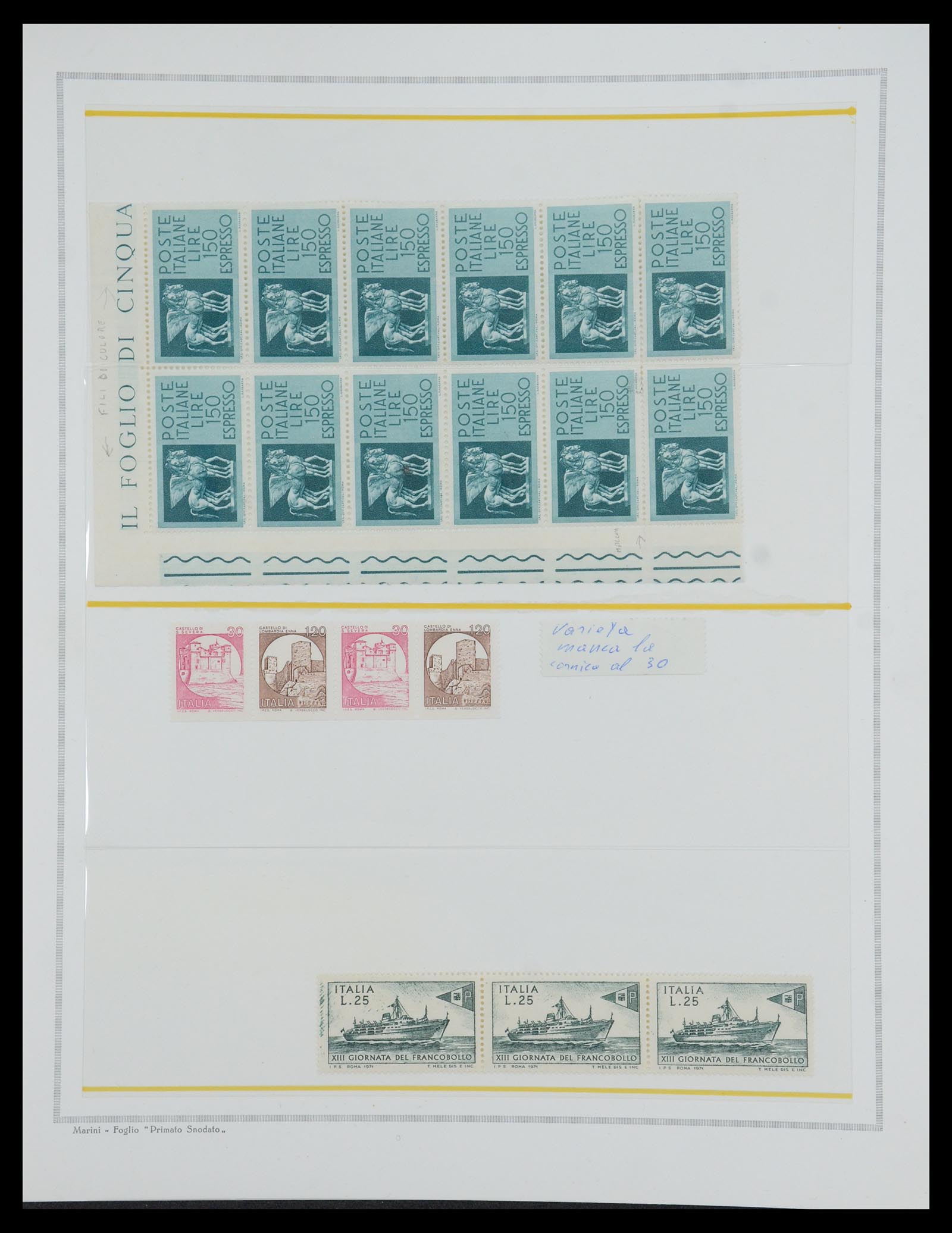 35295 015 - Stamp Collection 35295 Italy varieties 1862-1980.