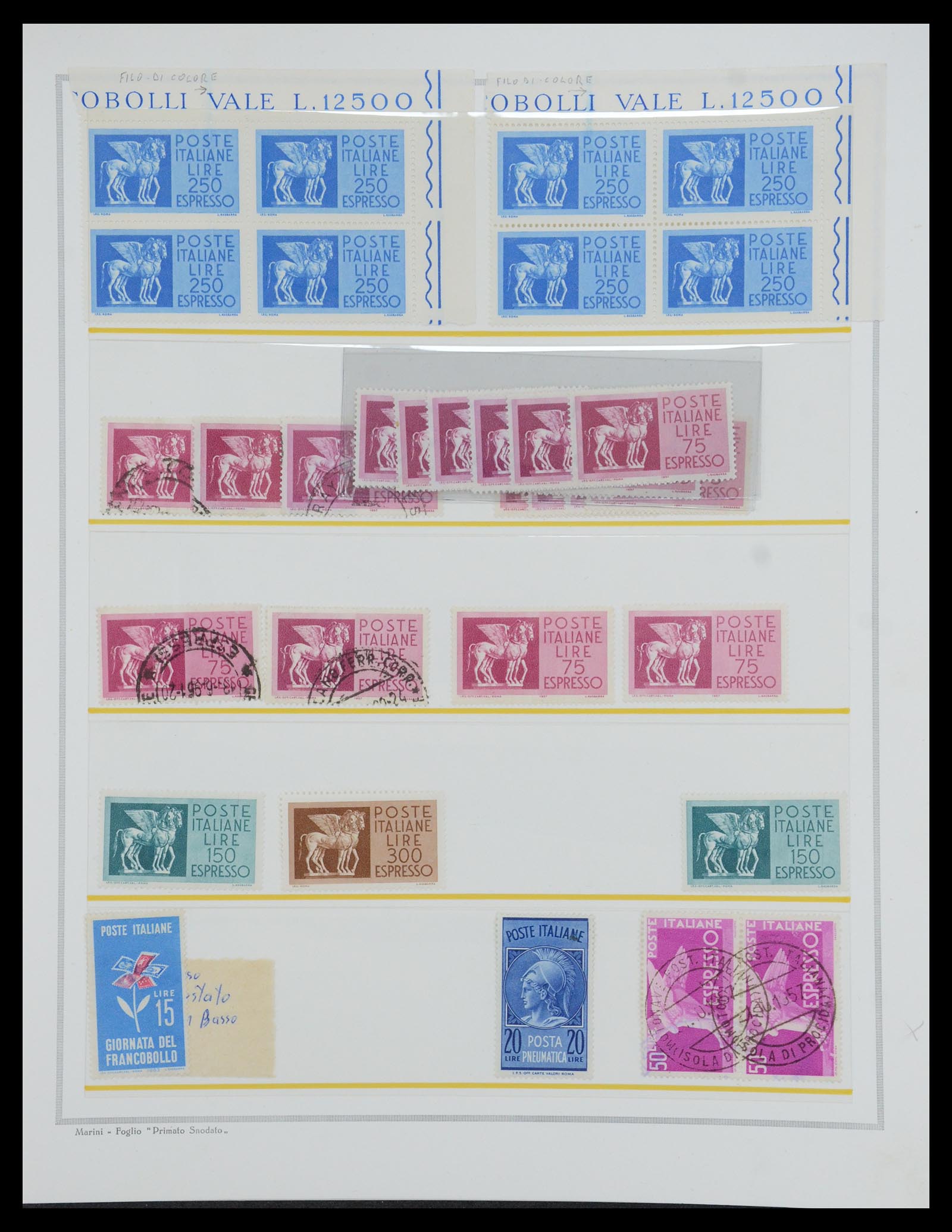 35295 016 - Stamp Collection 35295 Italy varieties 1862-1980.