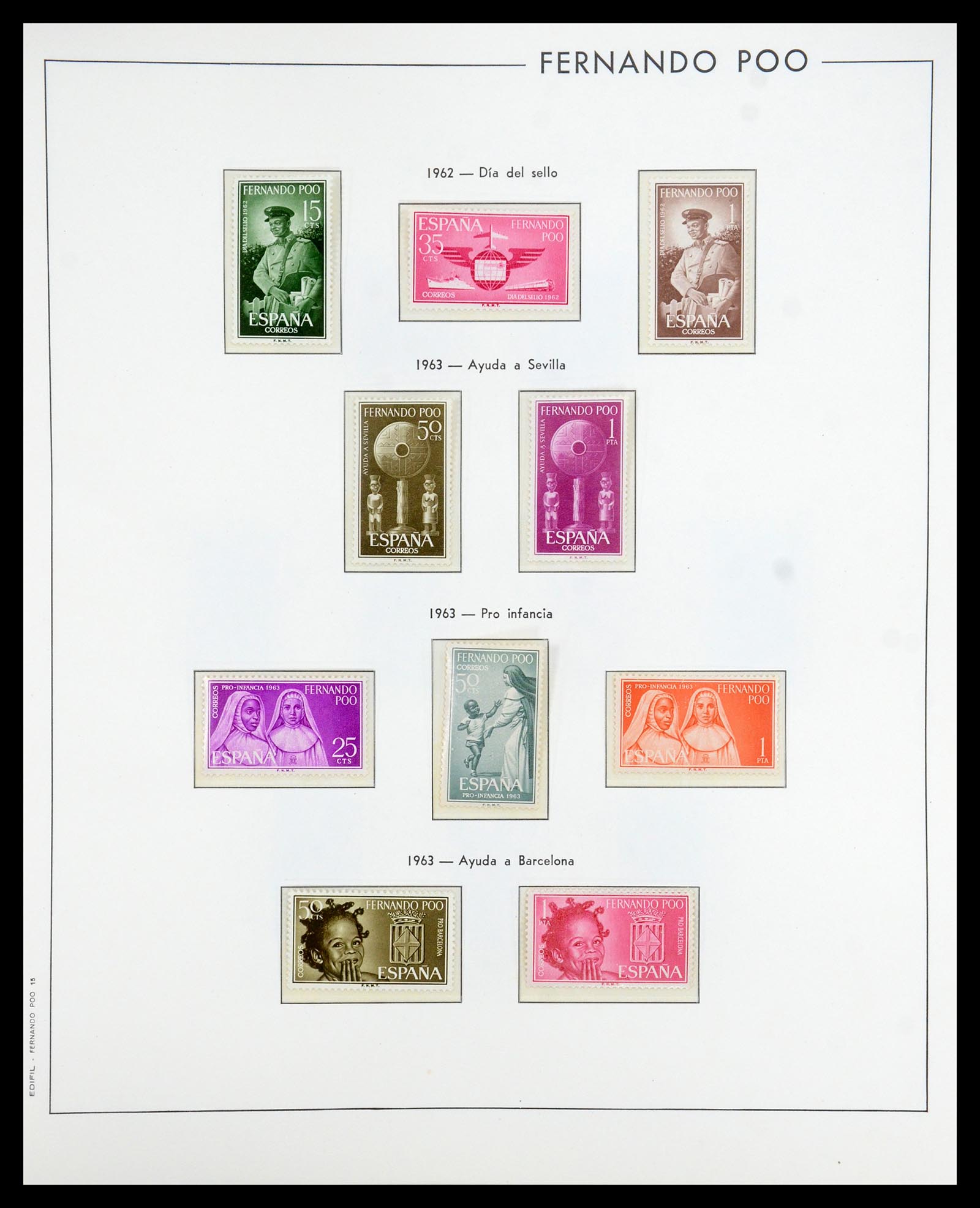 35298 004 - Postzegelverzameling 35298 Spaanse koloniën 1950-1975.