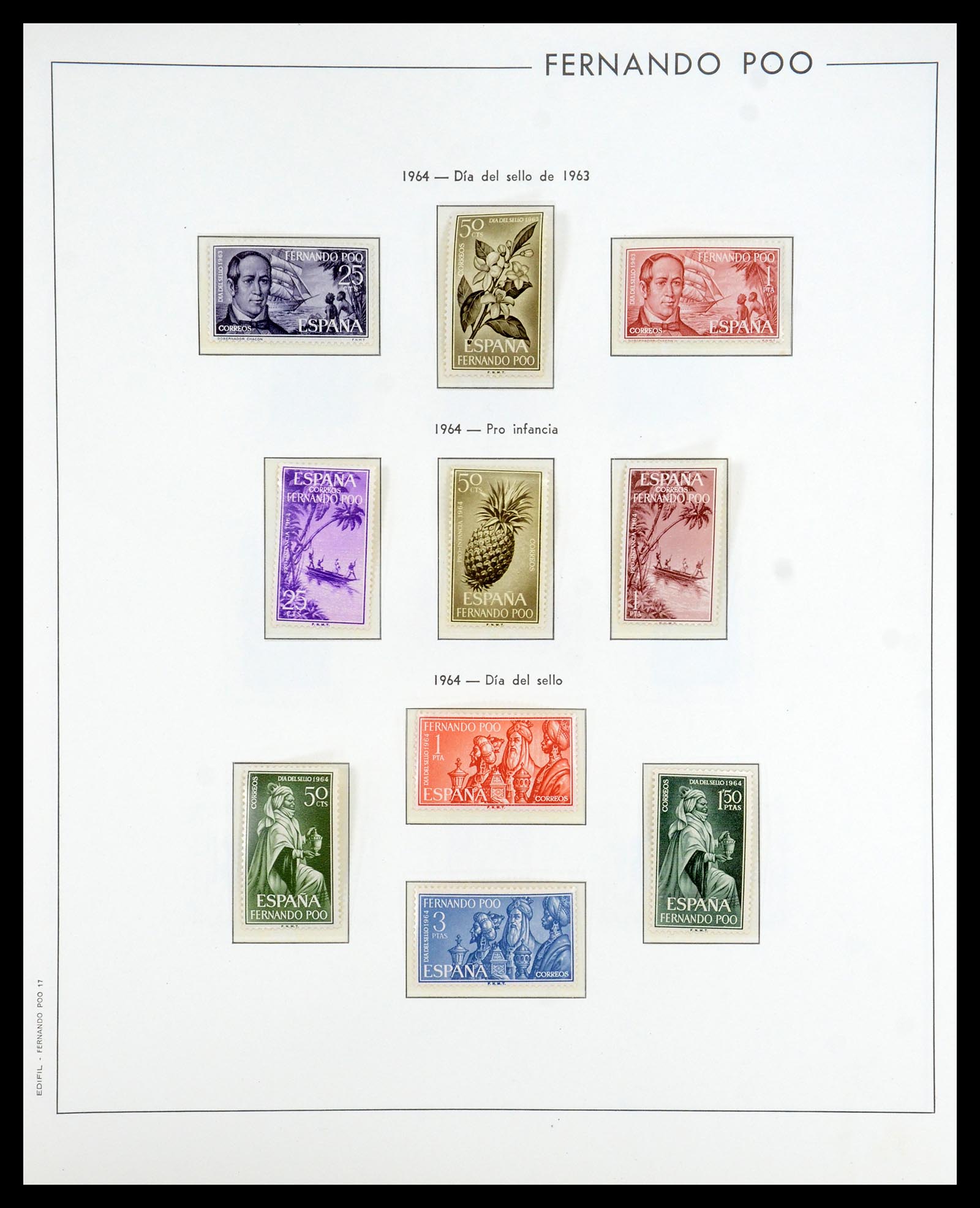 35298 006 - Postzegelverzameling 35298 Spaanse koloniën 1950-1975.