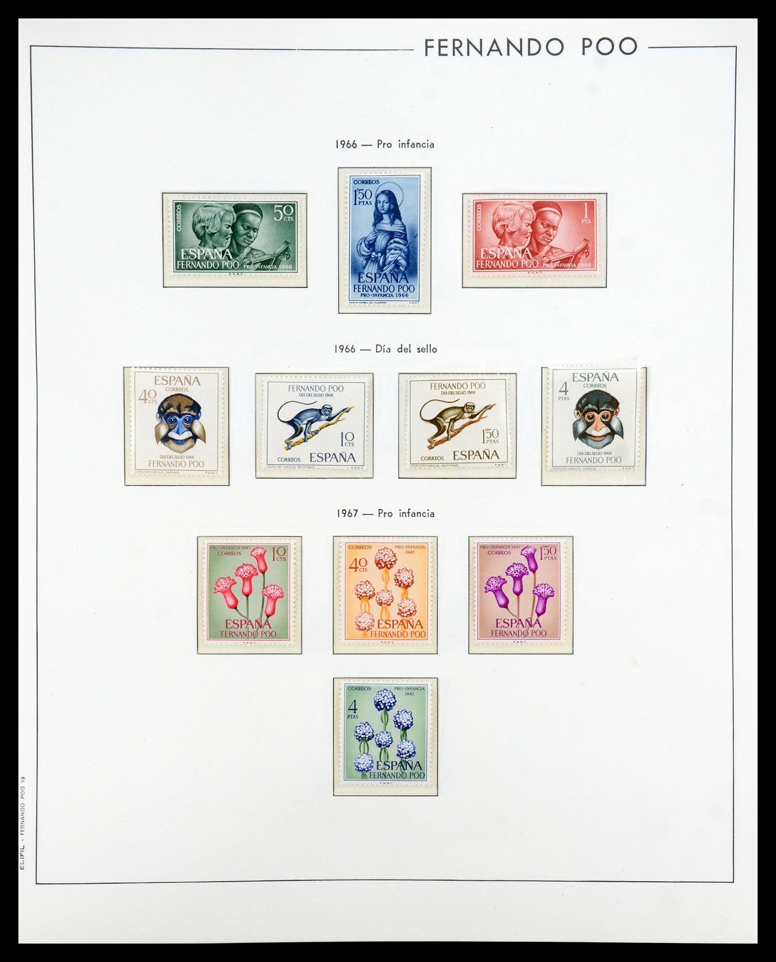 35298 008 - Postzegelverzameling 35298 Spaanse koloniën 1950-1975.