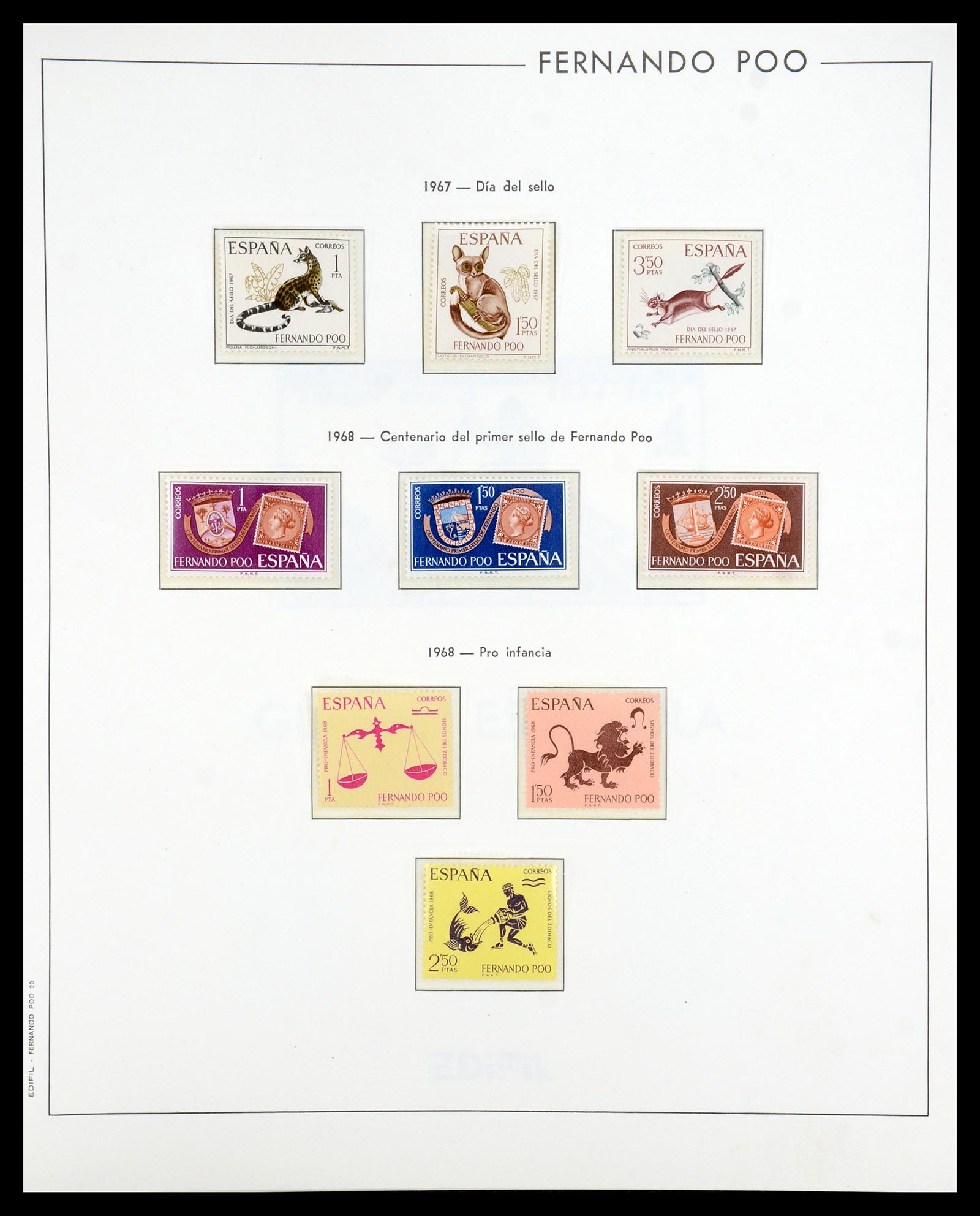 35298 009 - Postzegelverzameling 35298 Spaanse koloniën 1950-1975.
