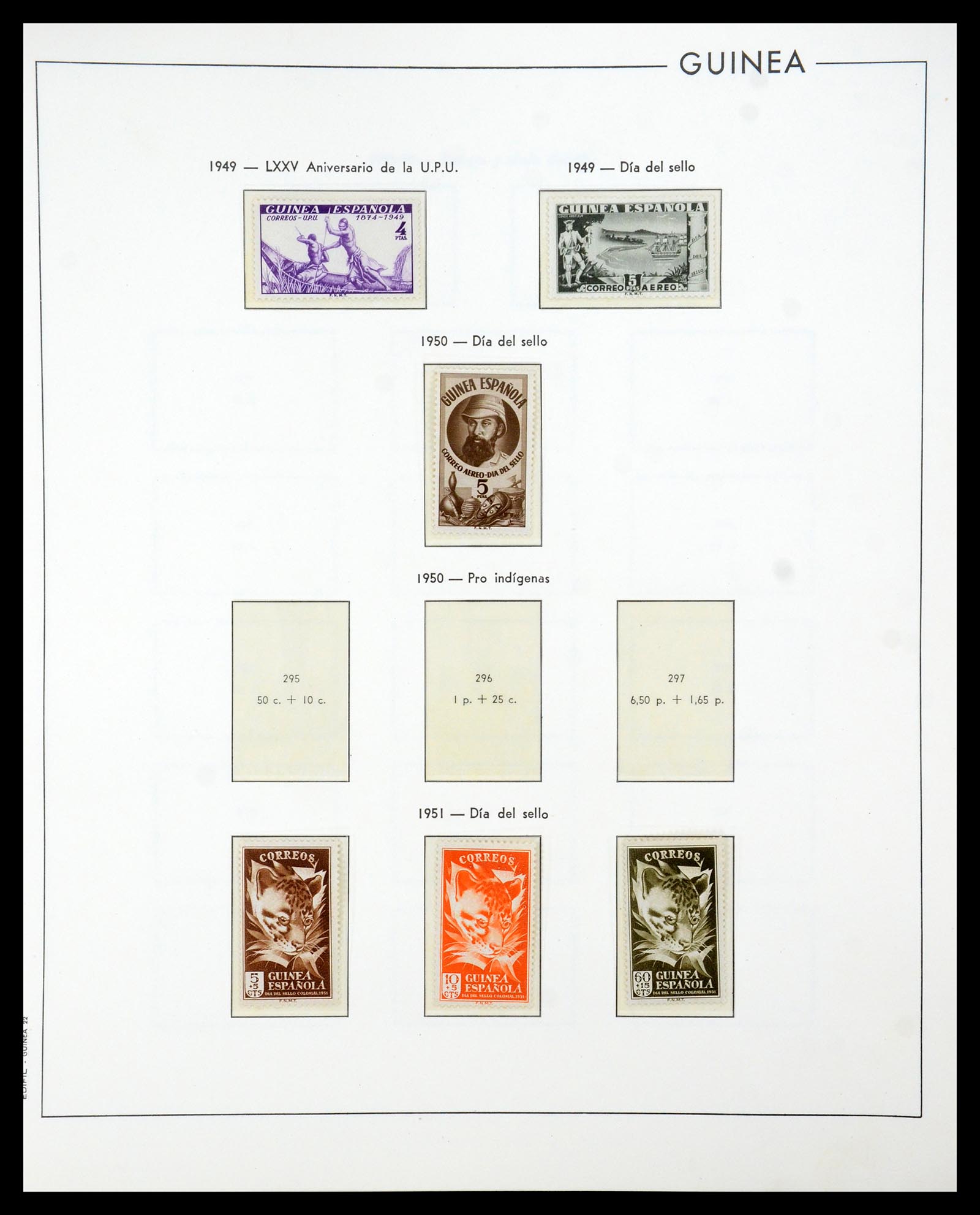35298 010 - Postzegelverzameling 35298 Spaanse koloniën 1950-1975.