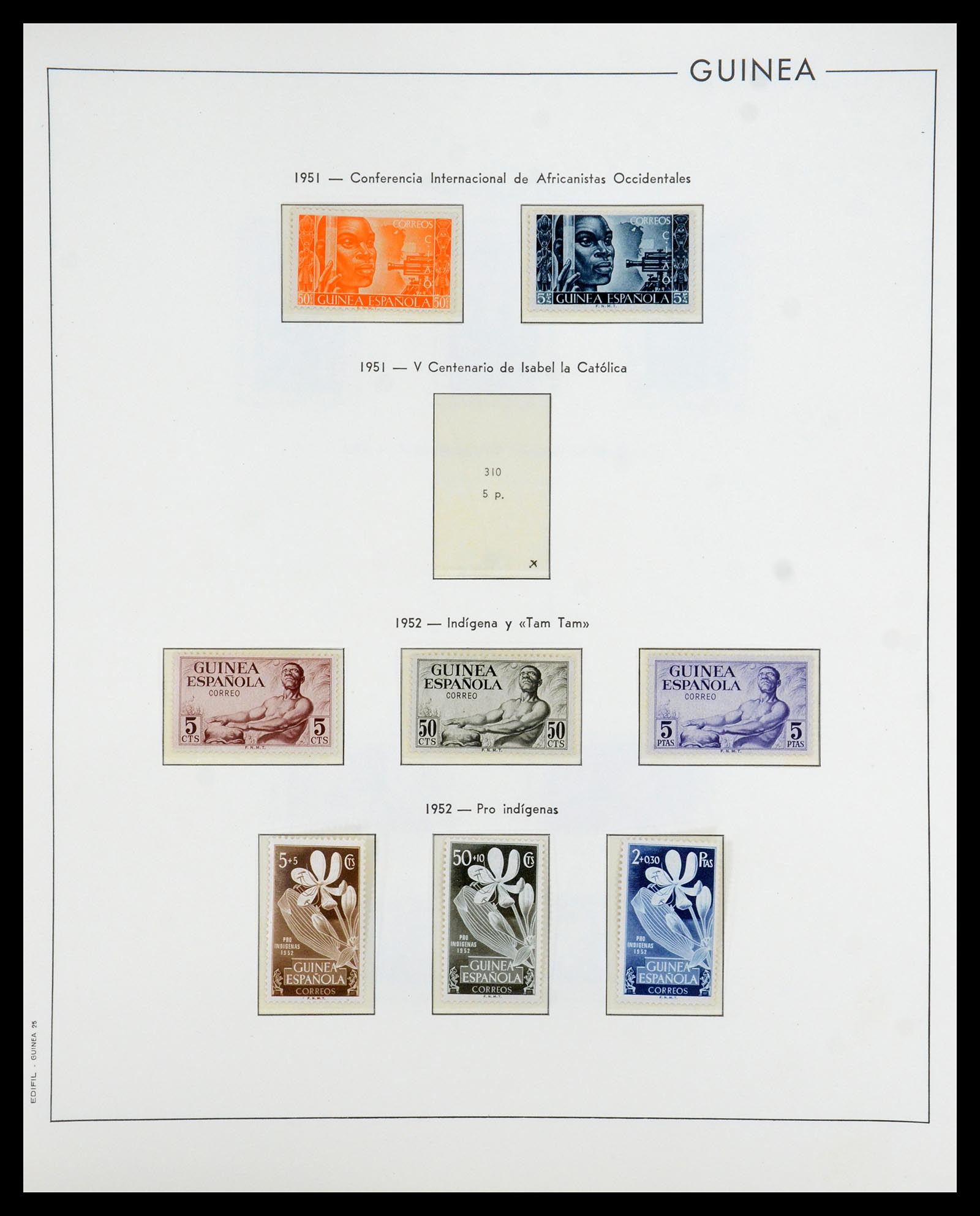 35298 011 - Stamp Collection 35298 Spanish colonies 1950-1975.