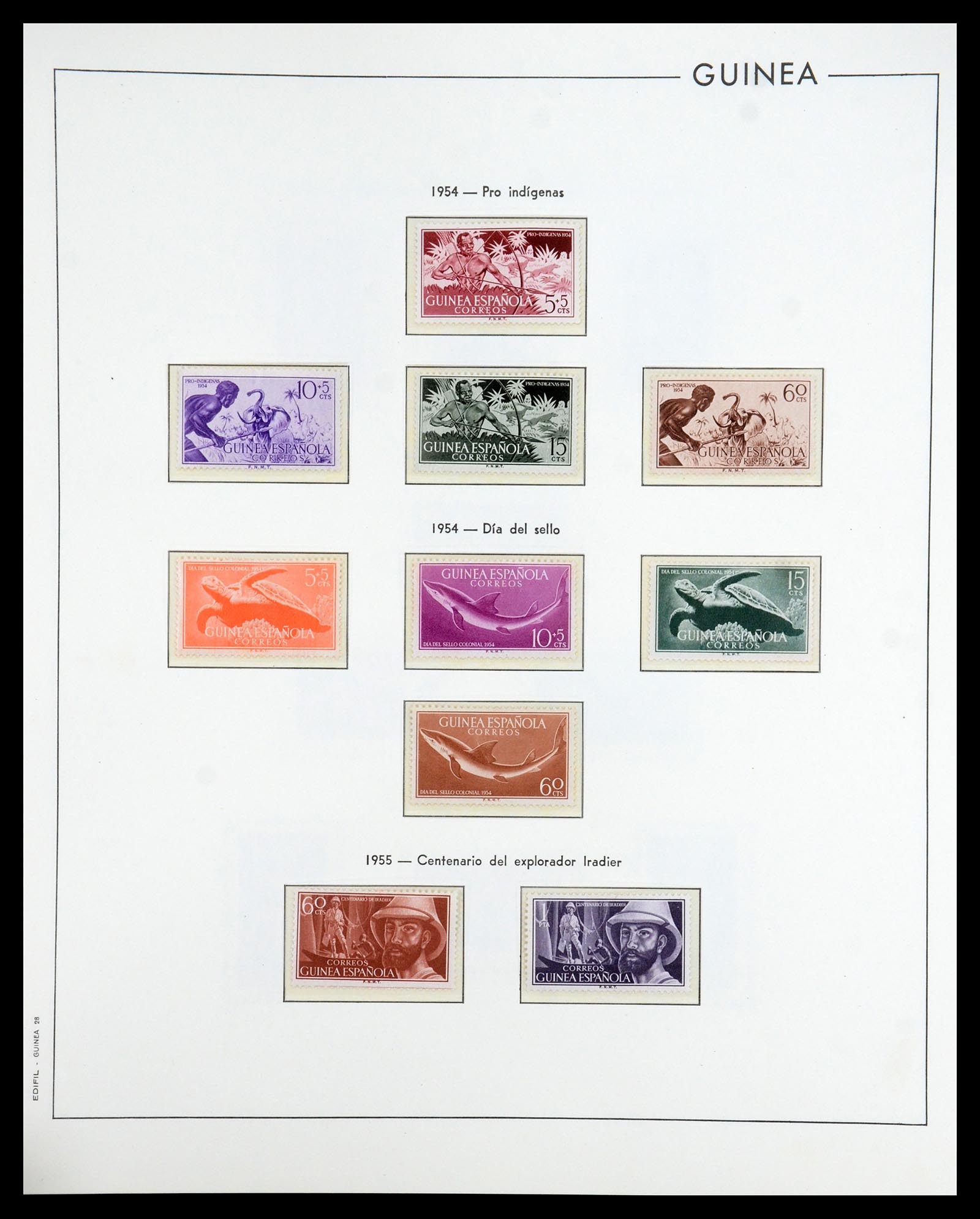 35298 014 - Postzegelverzameling 35298 Spaanse koloniën 1950-1975.