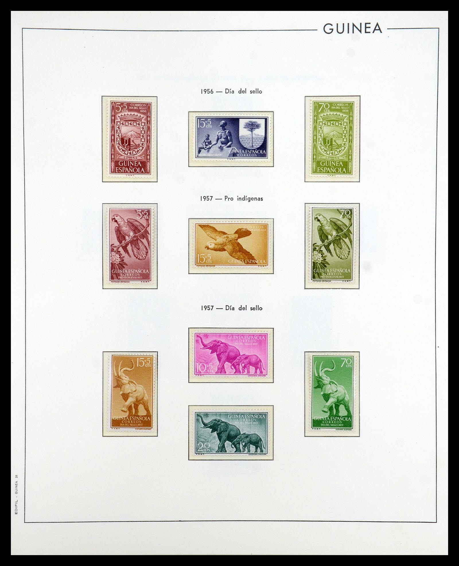 35298 017 - Postzegelverzameling 35298 Spaanse koloniën 1950-1975.