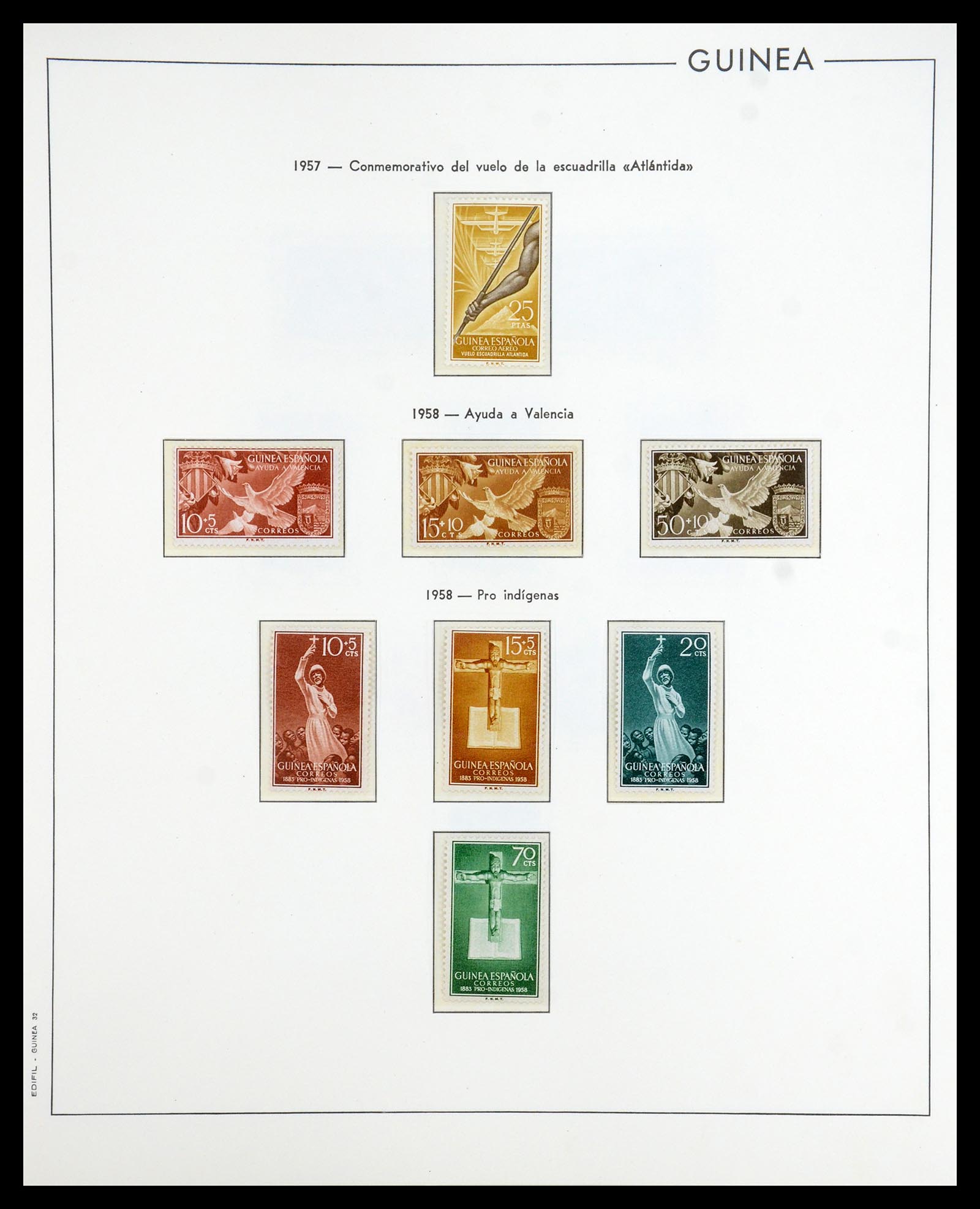 35298 018 - Postzegelverzameling 35298 Spaanse koloniën 1950-1975.