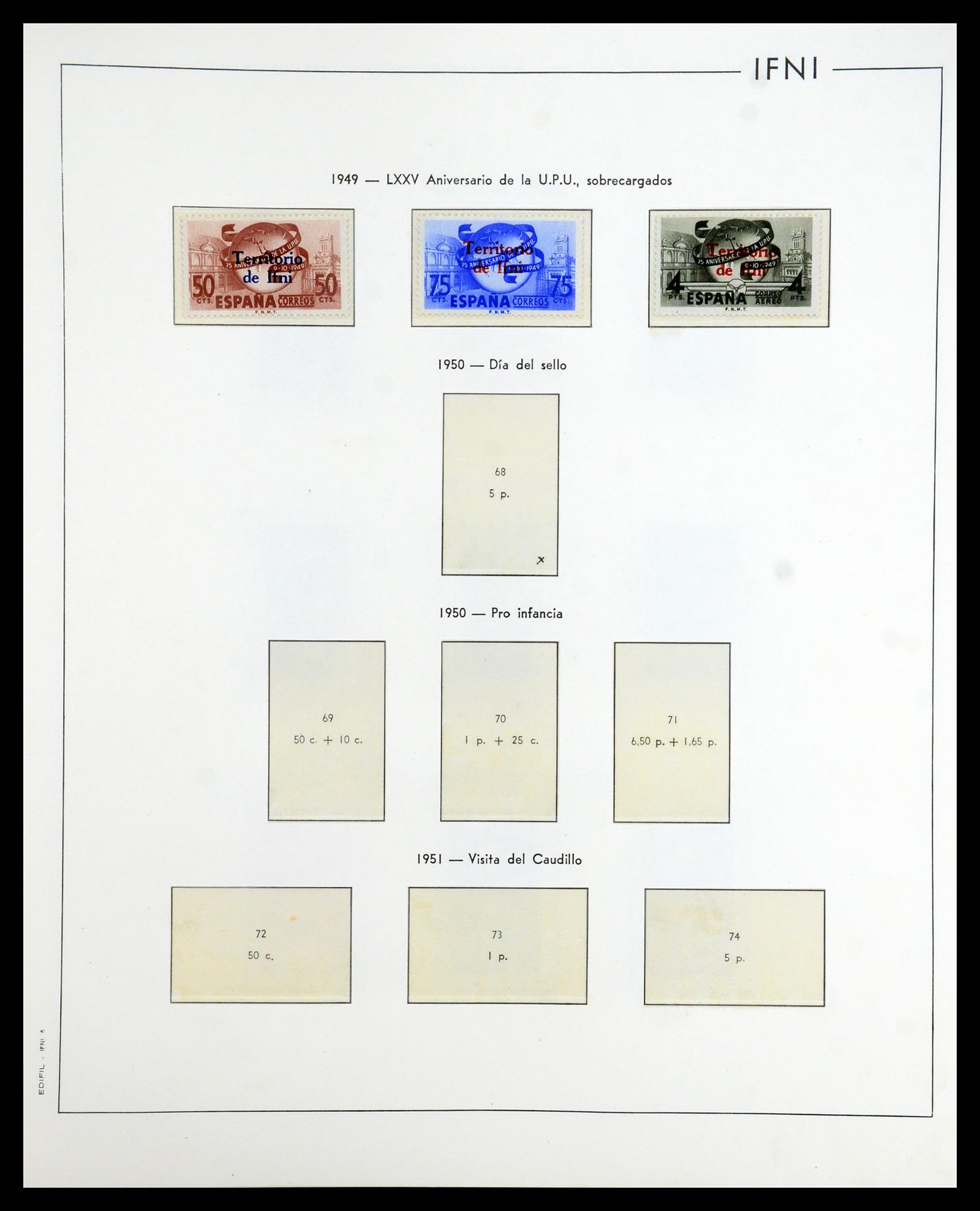 35298 021 - Postzegelverzameling 35298 Spaanse koloniën 1950-1975.