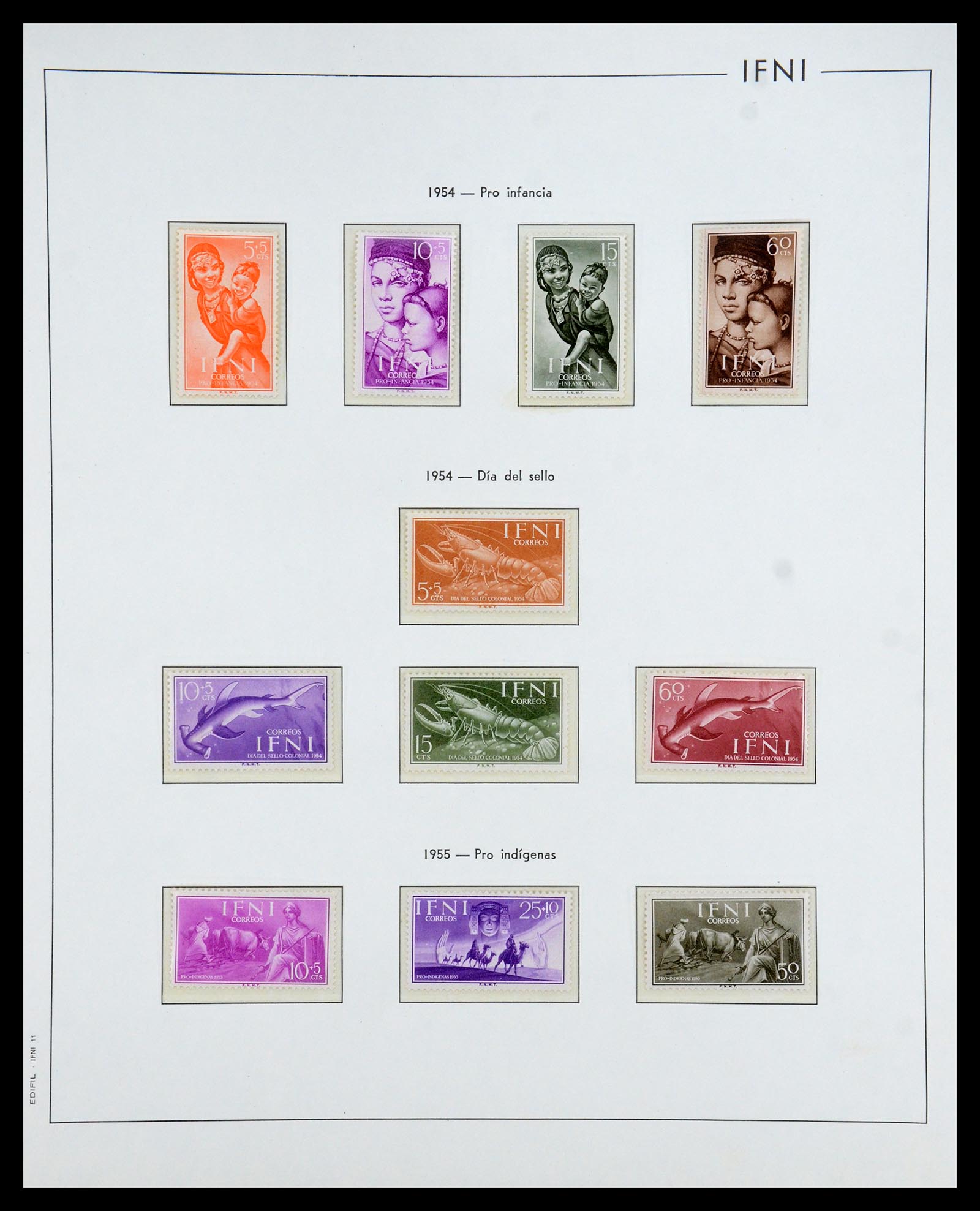35298 025 - Postzegelverzameling 35298 Spaanse koloniën 1950-1975.