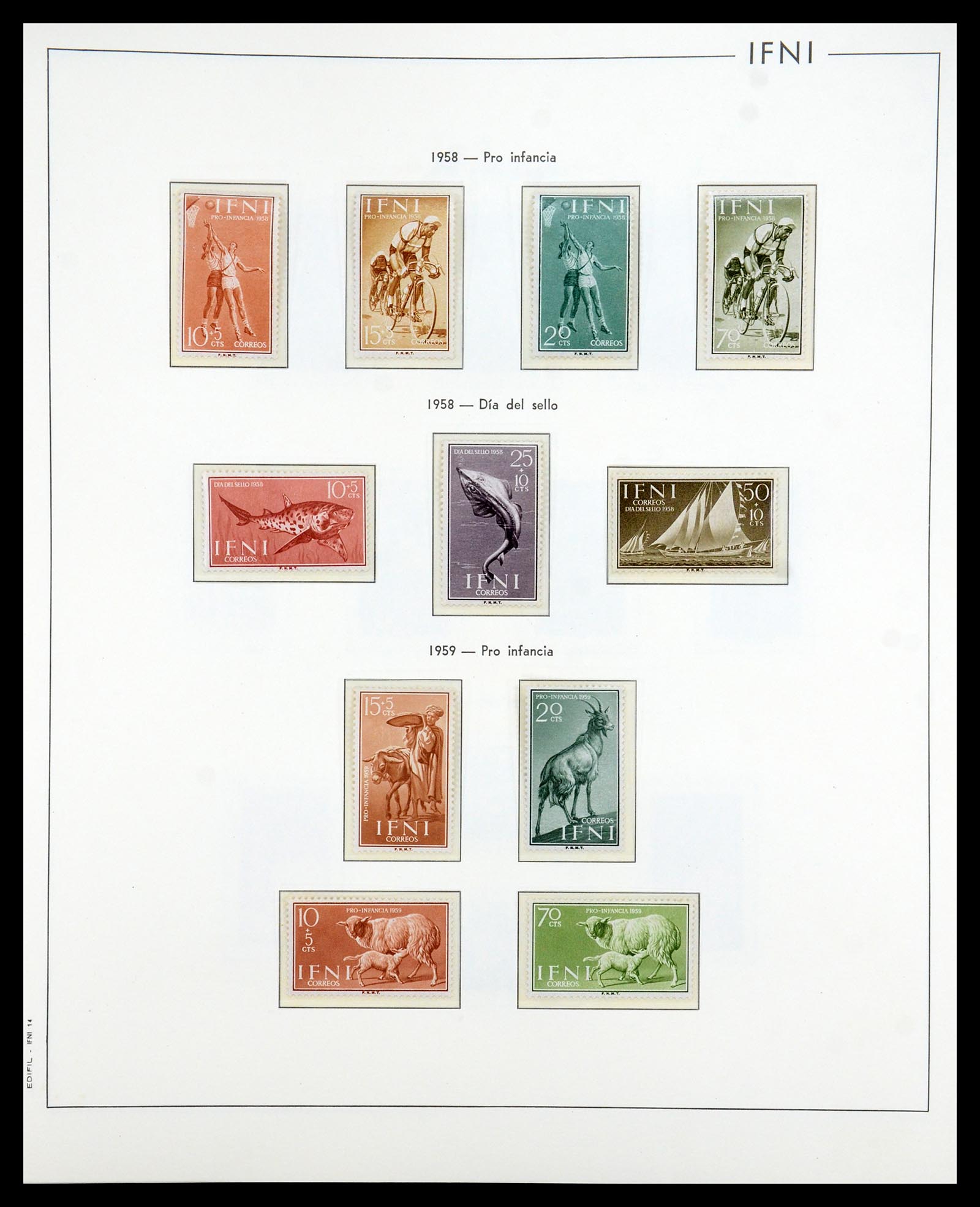 35298 028 - Postzegelverzameling 35298 Spaanse koloniën 1950-1975.