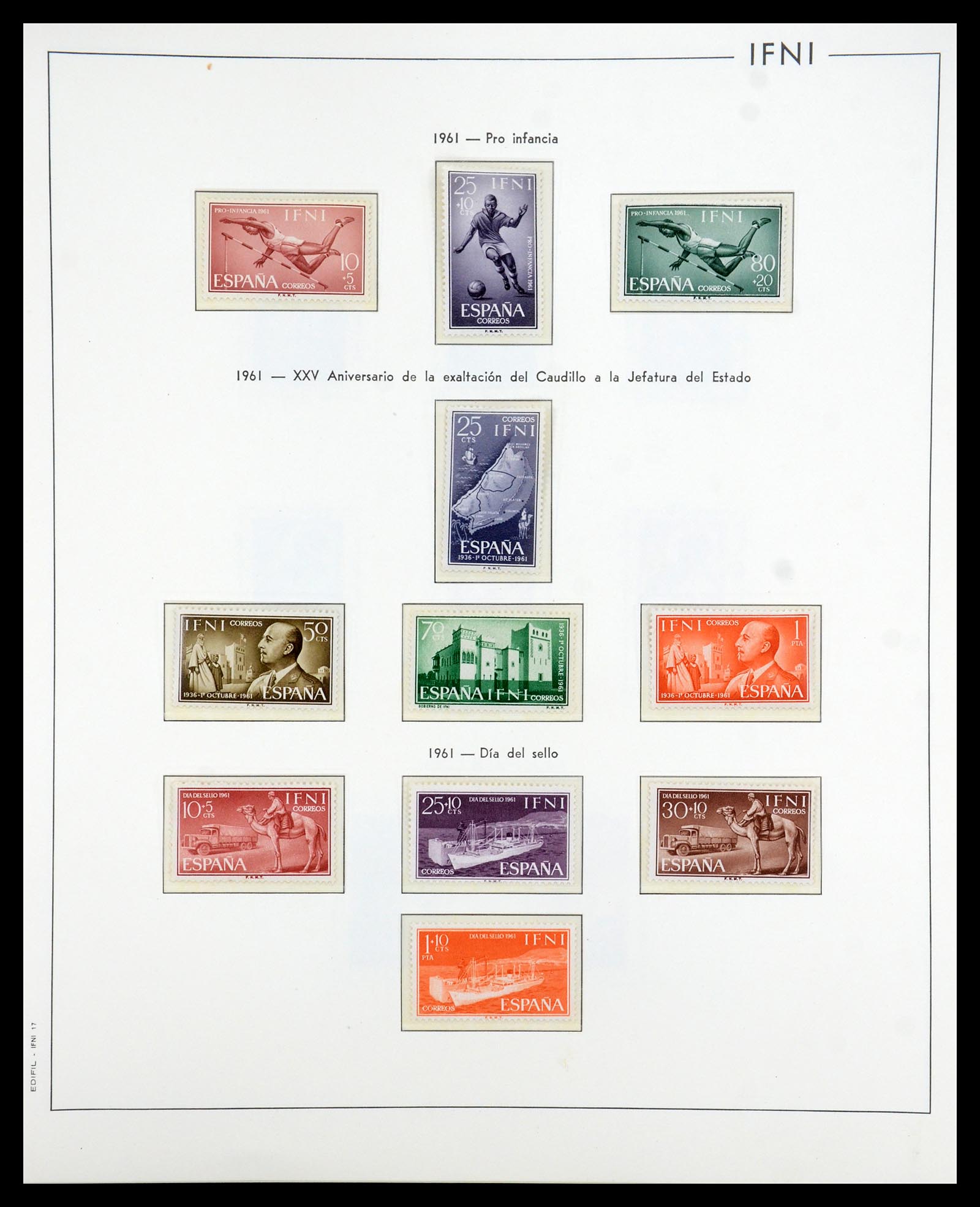 35298 031 - Postzegelverzameling 35298 Spaanse koloniën 1950-1975.