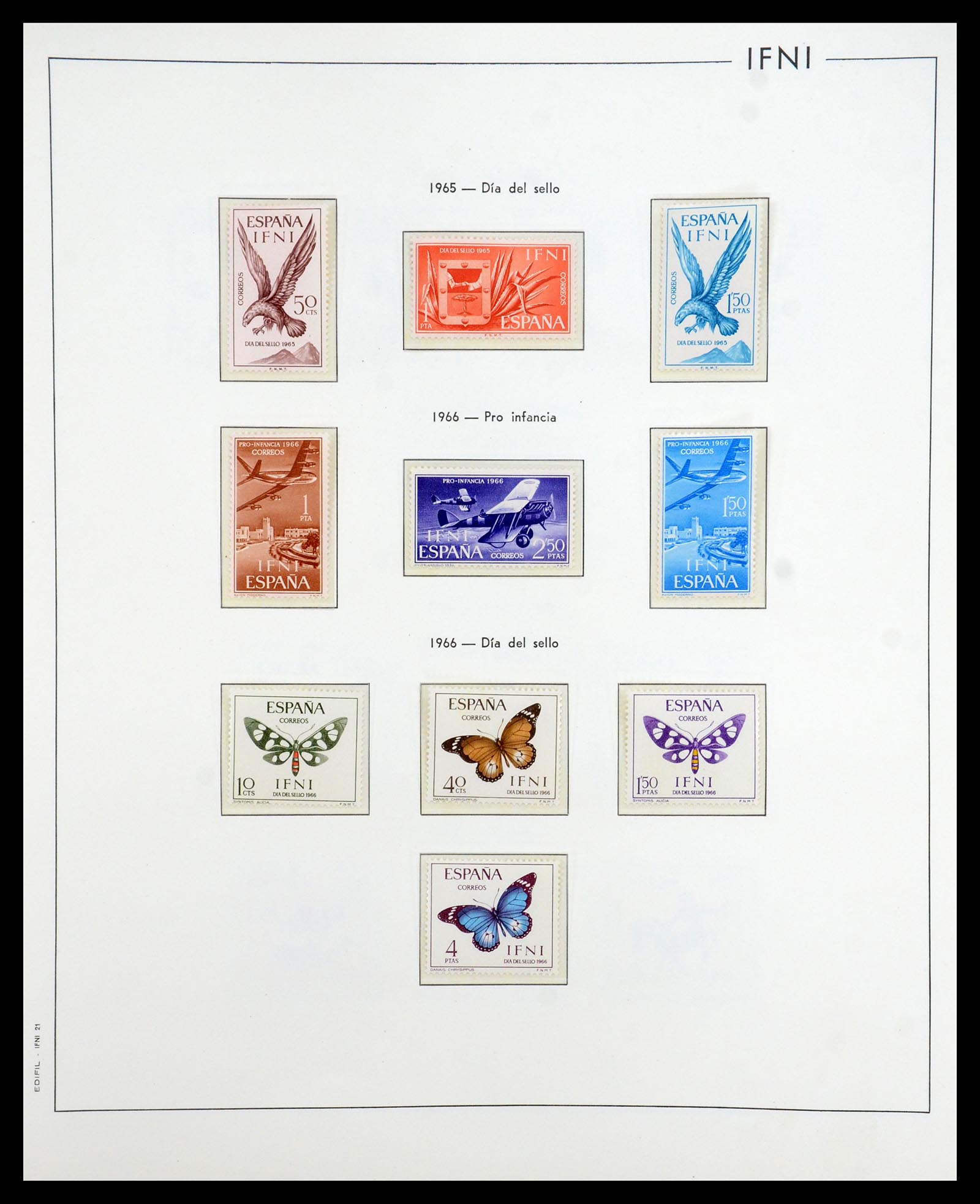 35298 035 - Postzegelverzameling 35298 Spaanse koloniën 1950-1975.