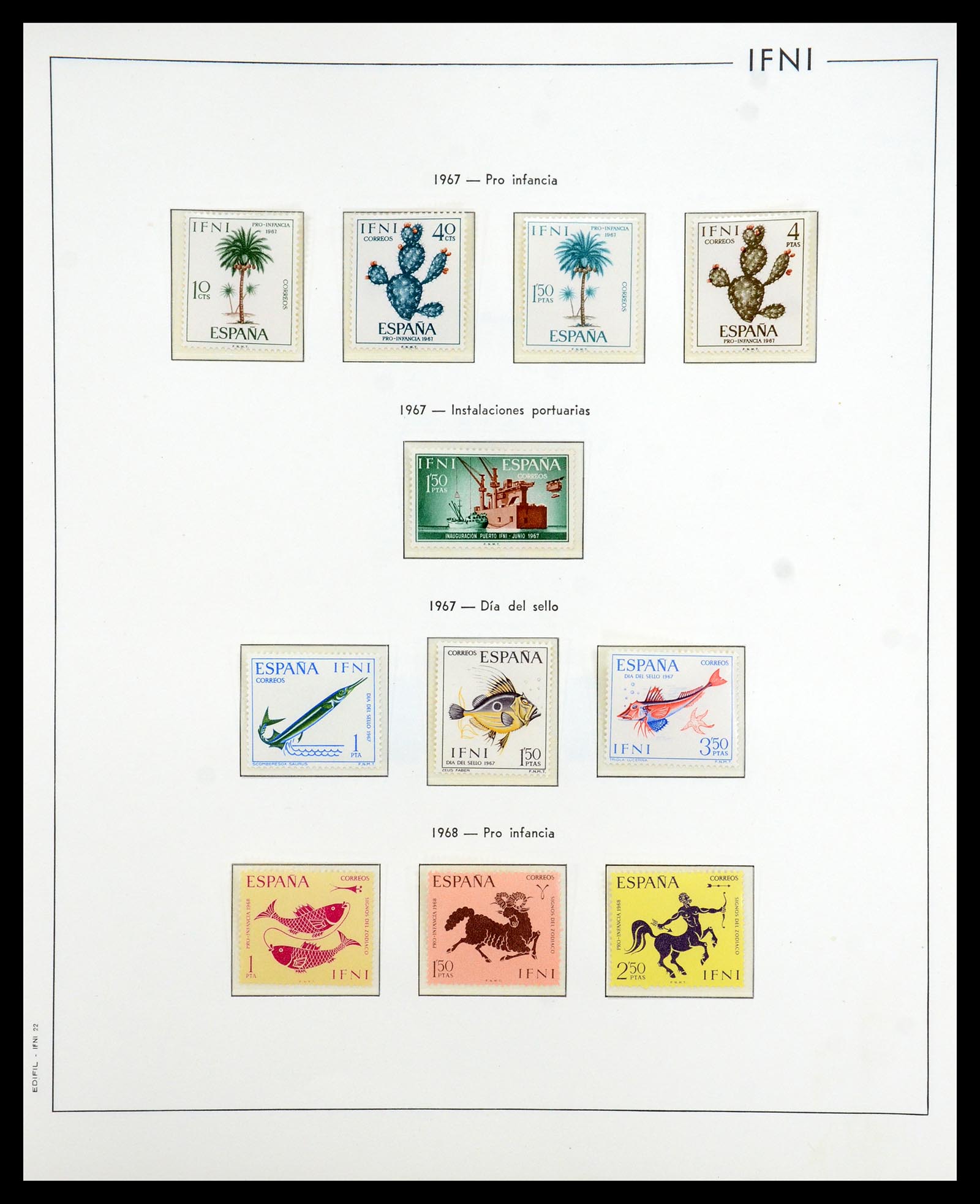 35298 036 - Postzegelverzameling 35298 Spaanse koloniën 1950-1975.
