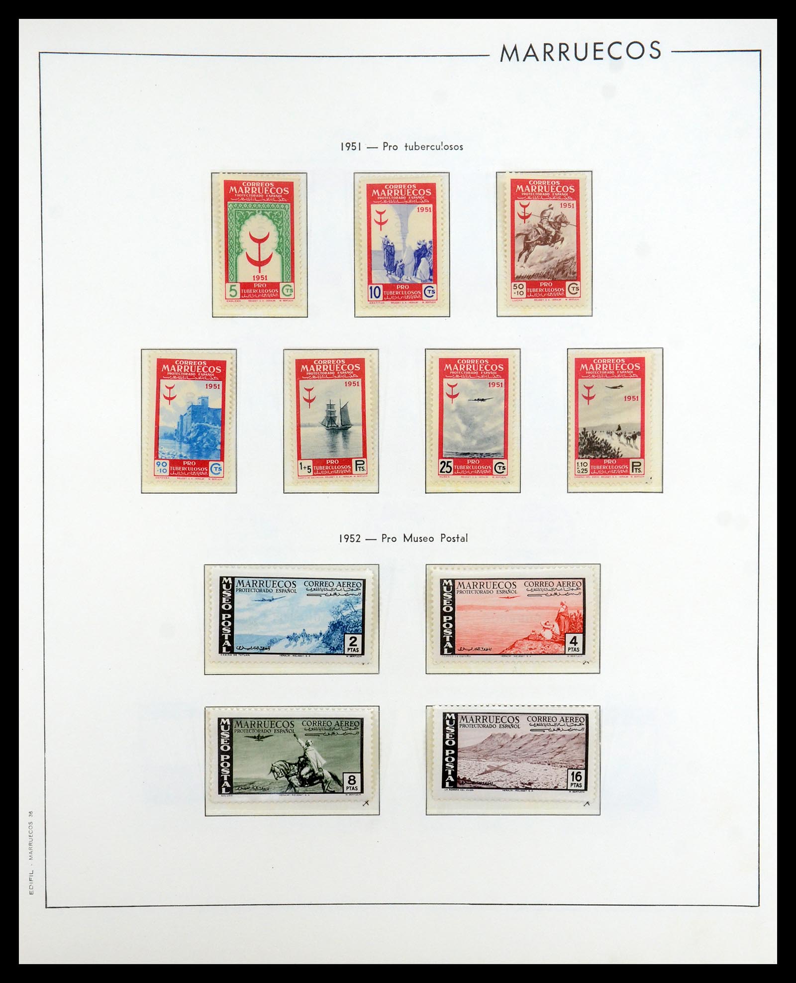 35298 040 - Postzegelverzameling 35298 Spaanse koloniën 1950-1975.