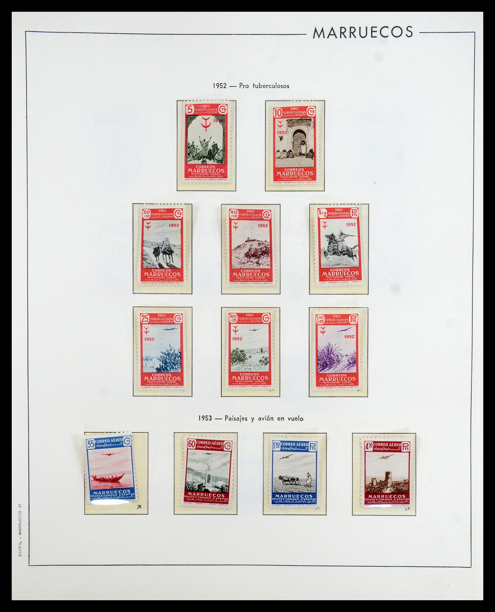 35298 041 - Postzegelverzameling 35298 Spaanse koloniën 1950-1975.