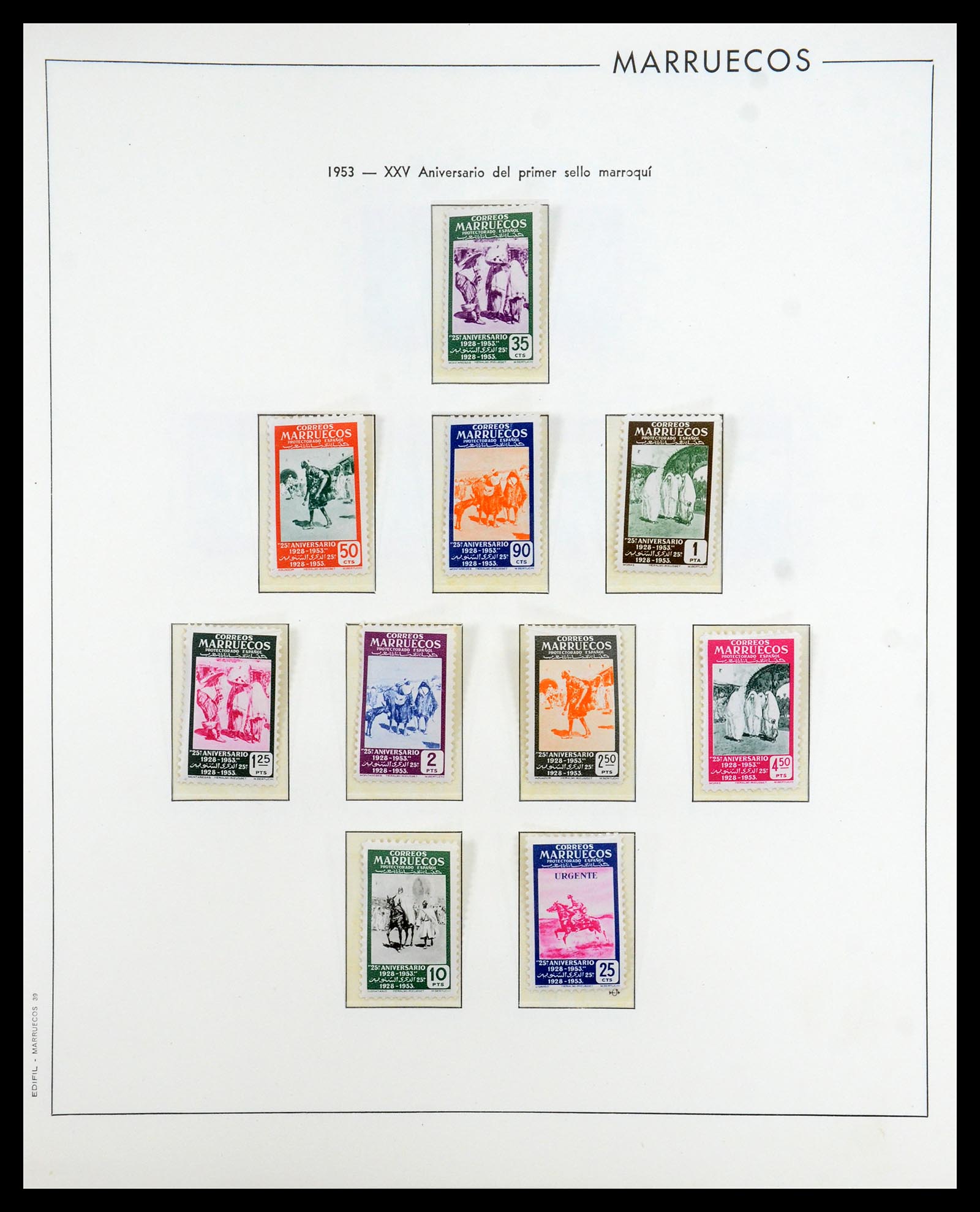 35298 043 - Postzegelverzameling 35298 Spaanse koloniën 1950-1975.