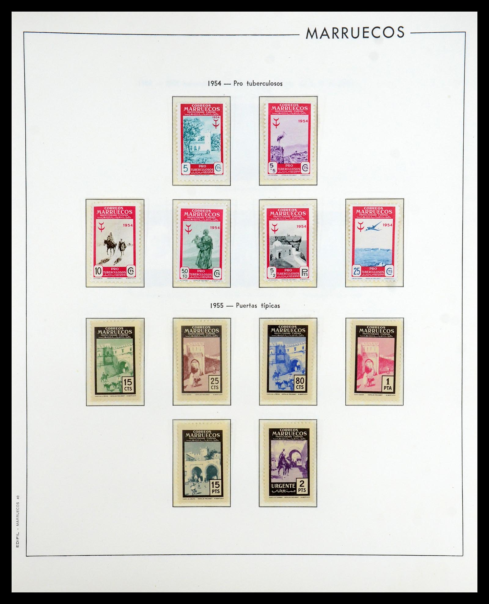 35298 044 - Postzegelverzameling 35298 Spaanse koloniën 1950-1975.