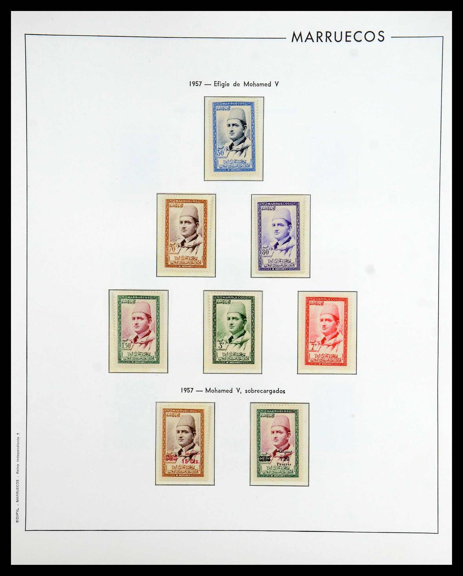 35298 047 - Postzegelverzameling 35298 Spaanse koloniën 1950-1975.