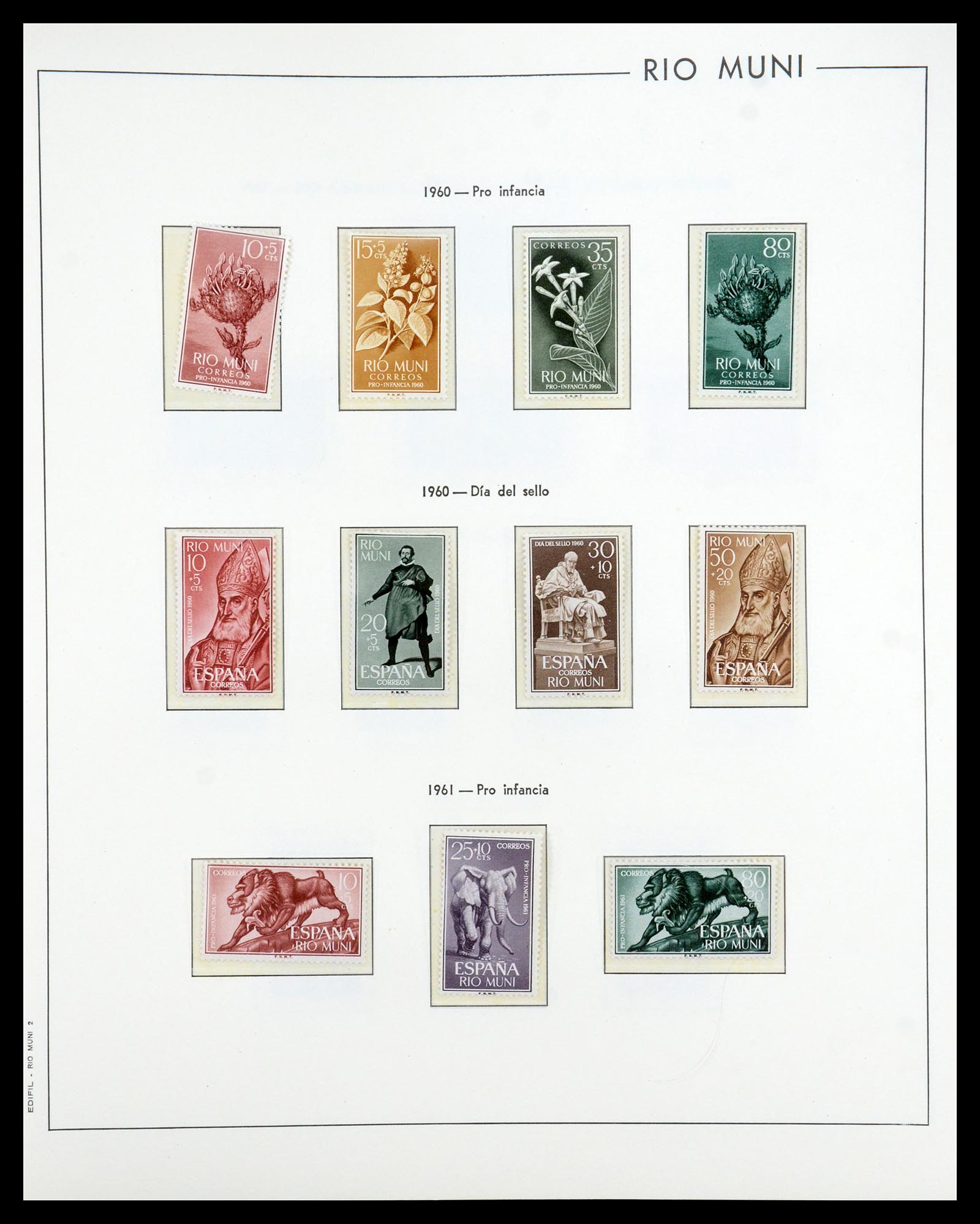 35298 050 - Postzegelverzameling 35298 Spaanse koloniën 1950-1975.