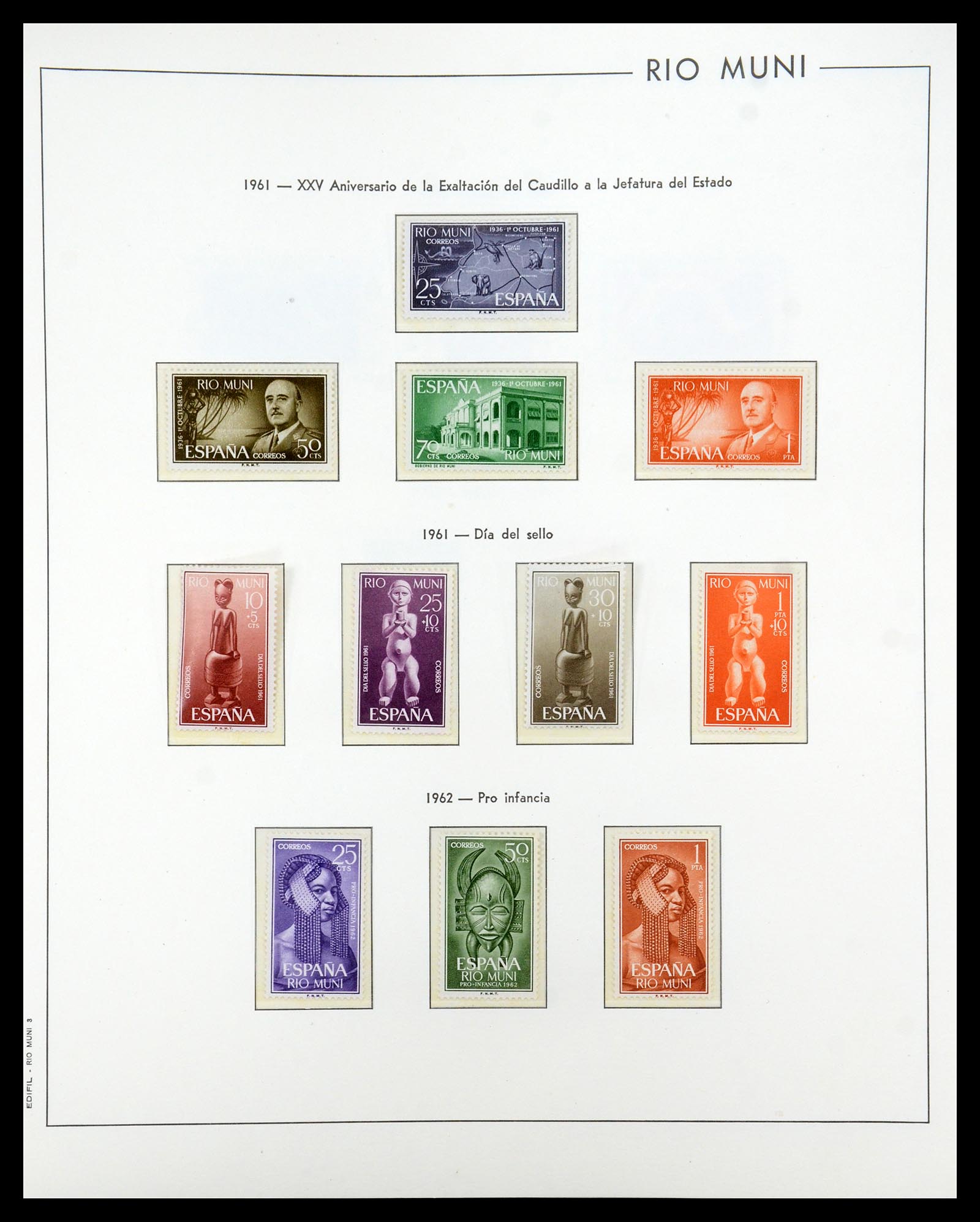 35298 051 - Postzegelverzameling 35298 Spaanse koloniën 1950-1975.
