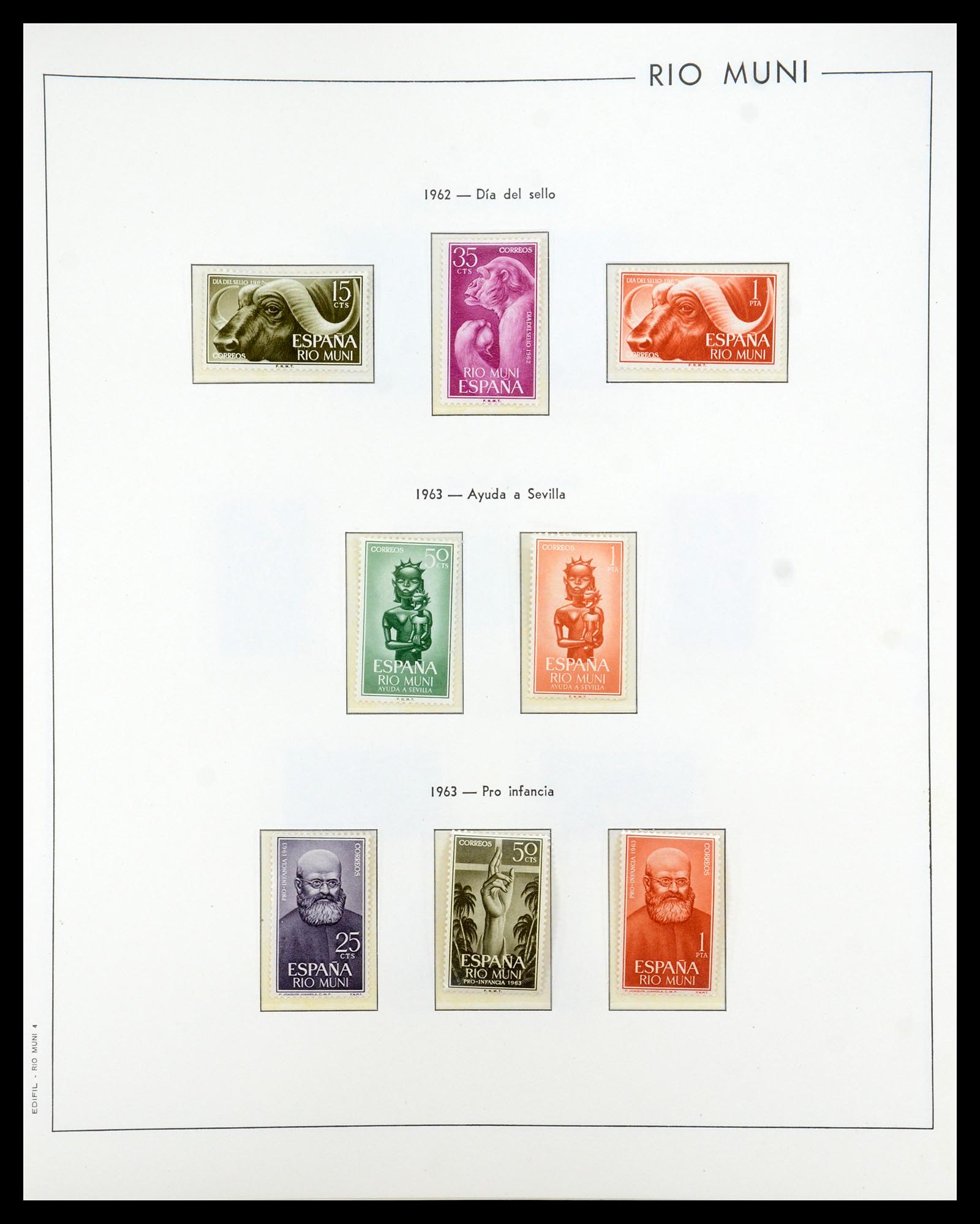 35298 052 - Postzegelverzameling 35298 Spaanse koloniën 1950-1975.