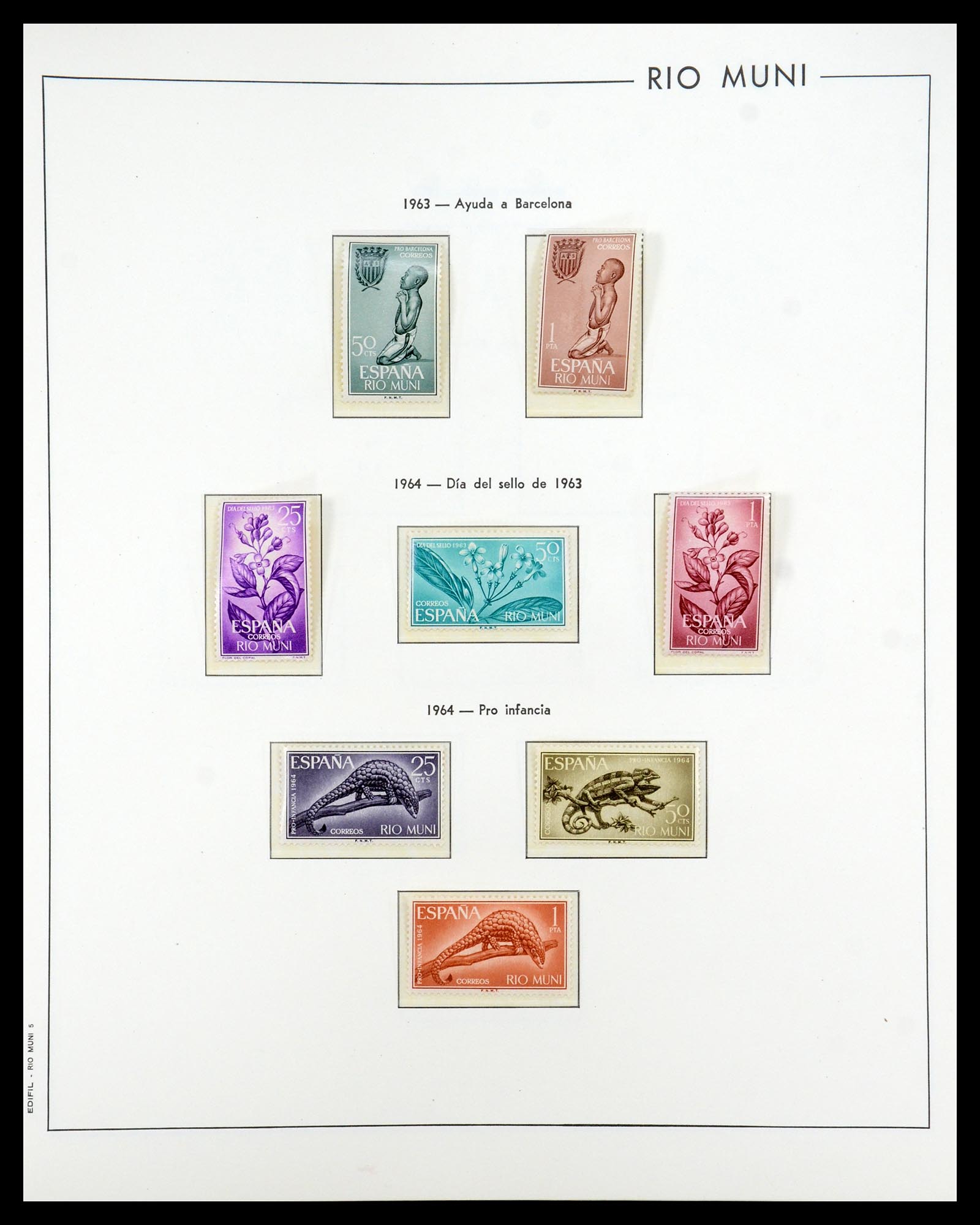 35298 053 - Postzegelverzameling 35298 Spaanse koloniën 1950-1975.