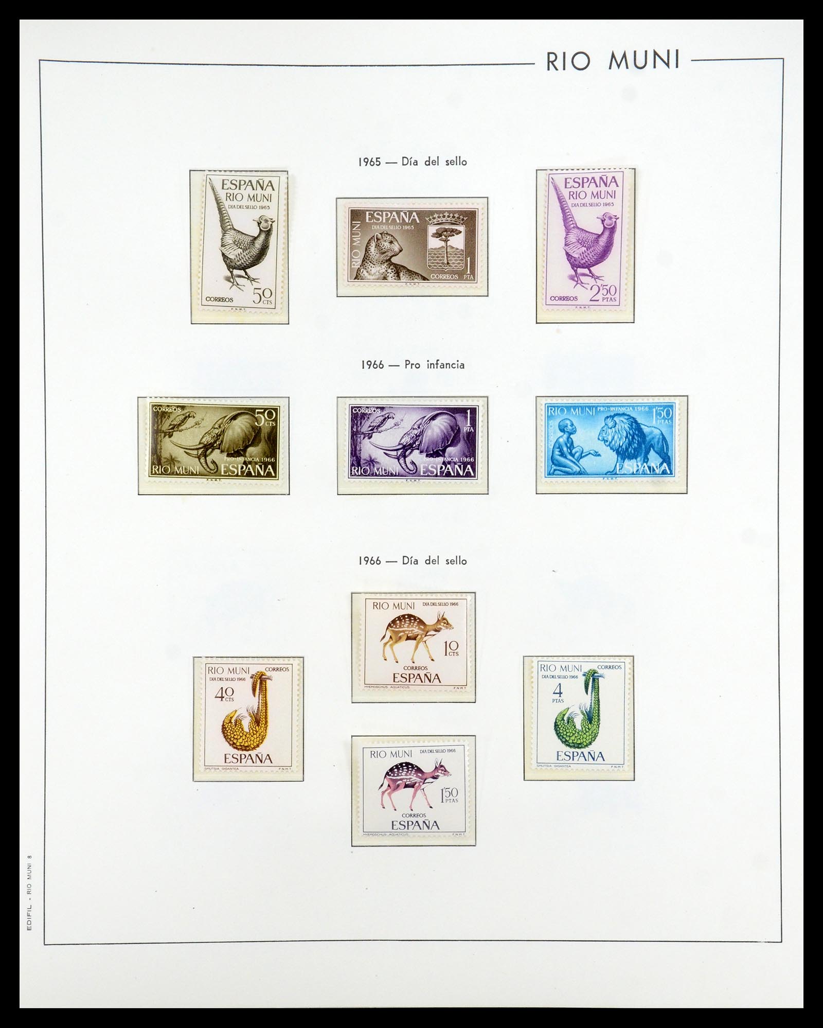 35298 055 - Postzegelverzameling 35298 Spaanse koloniën 1950-1975.