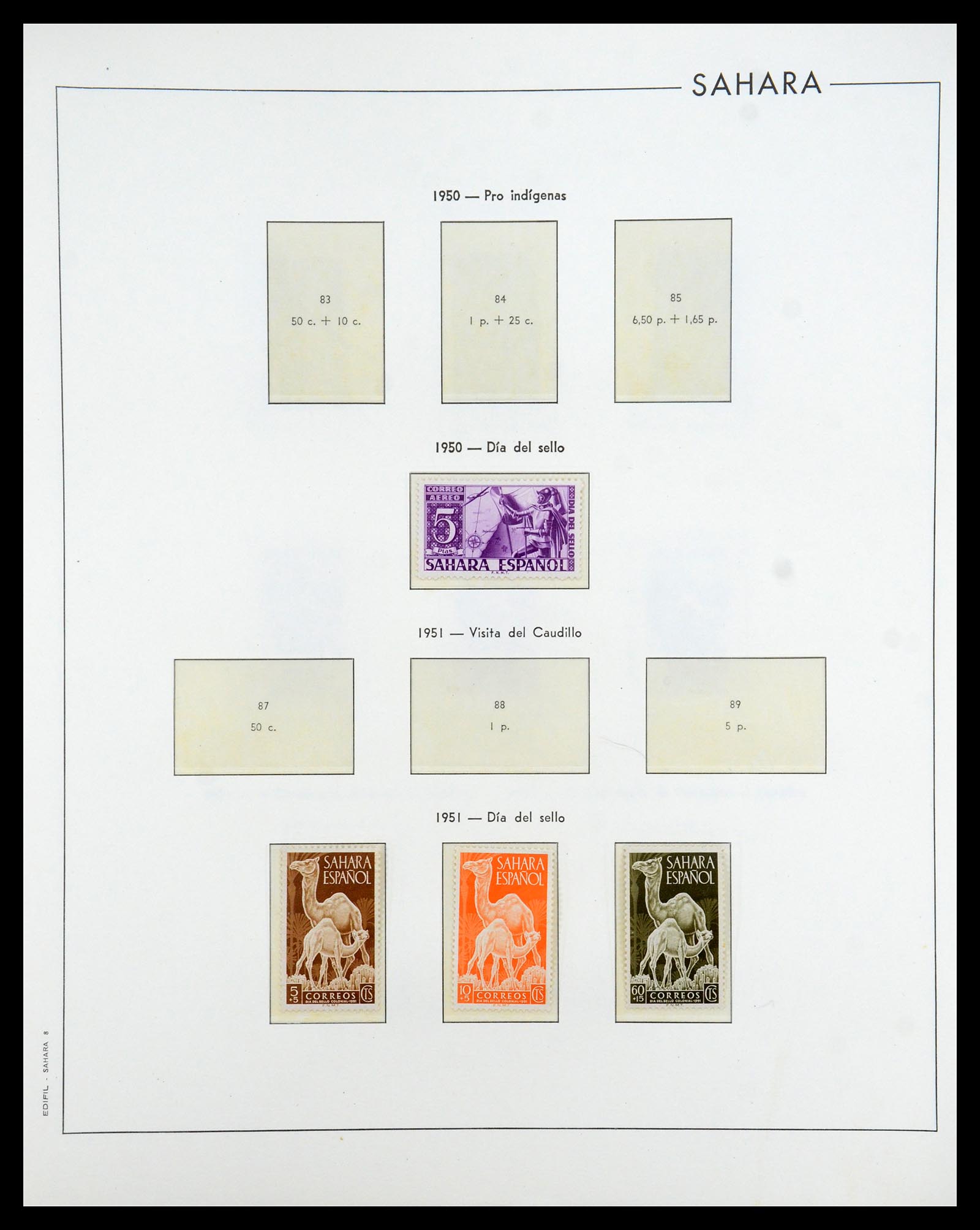 35298 057 - Postzegelverzameling 35298 Spaanse koloniën 1950-1975.