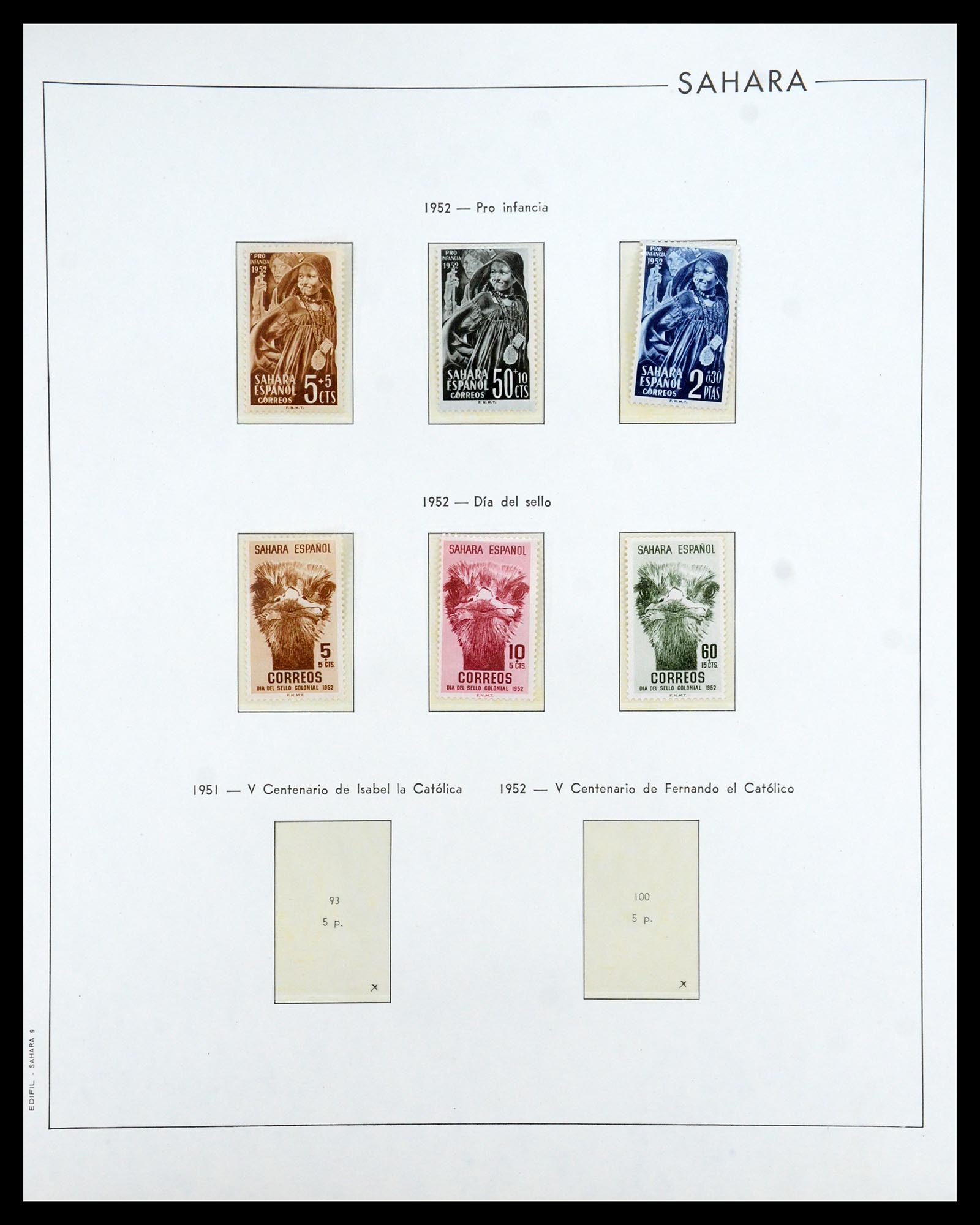 35298 058 - Postzegelverzameling 35298 Spaanse koloniën 1950-1975.