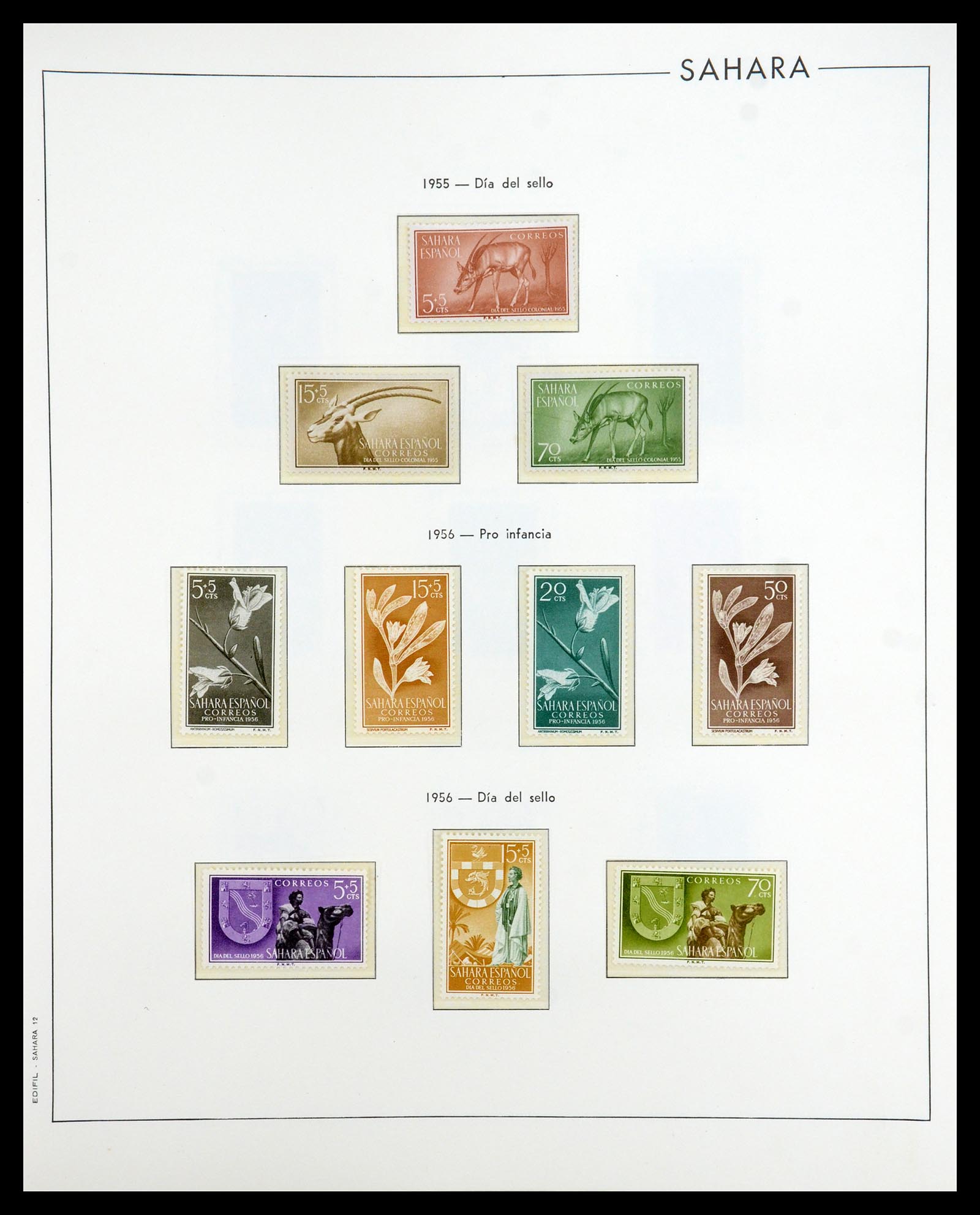 35298 061 - Postzegelverzameling 35298 Spaanse koloniën 1950-1975.