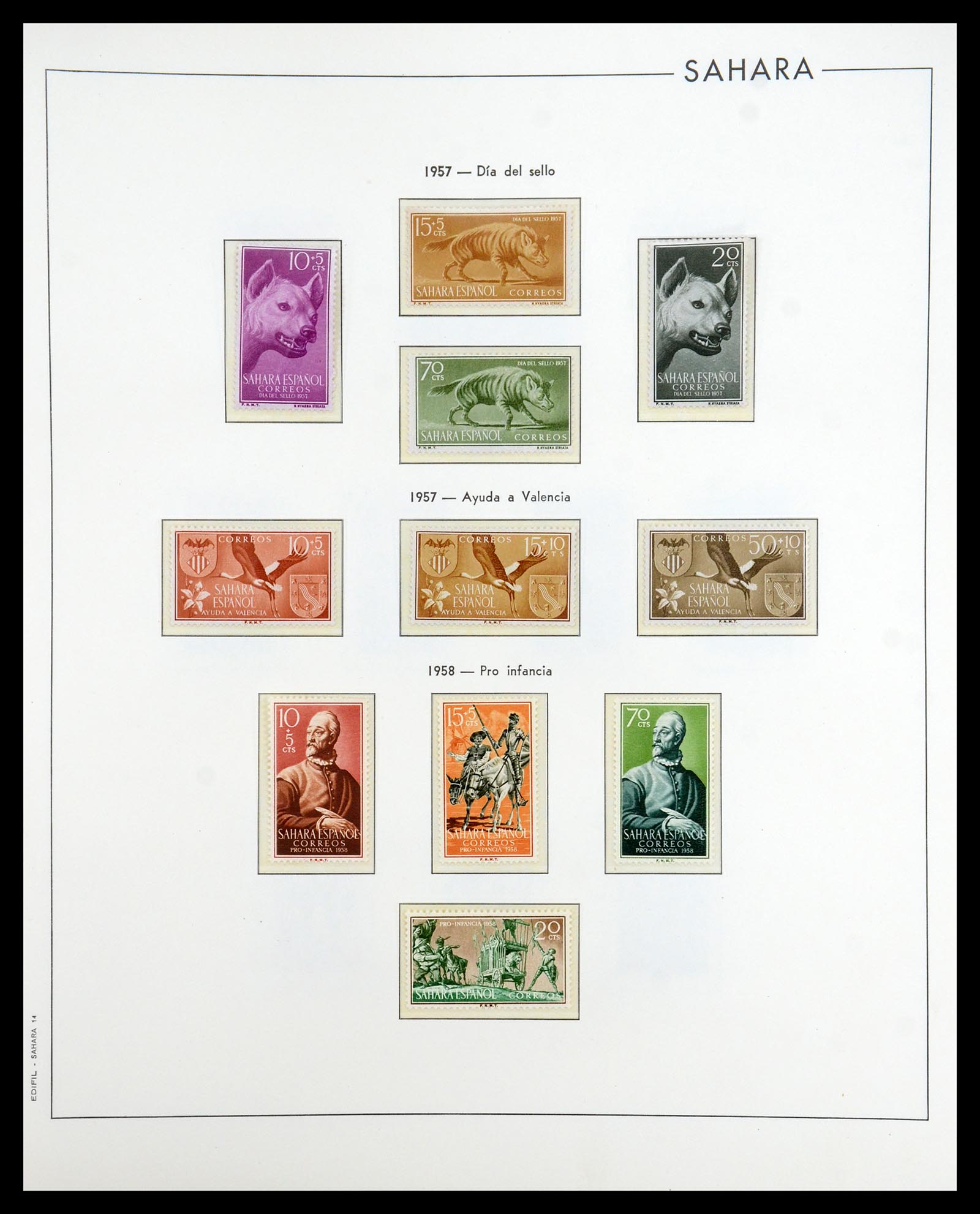 35298 063 - Postzegelverzameling 35298 Spaanse koloniën 1950-1975.