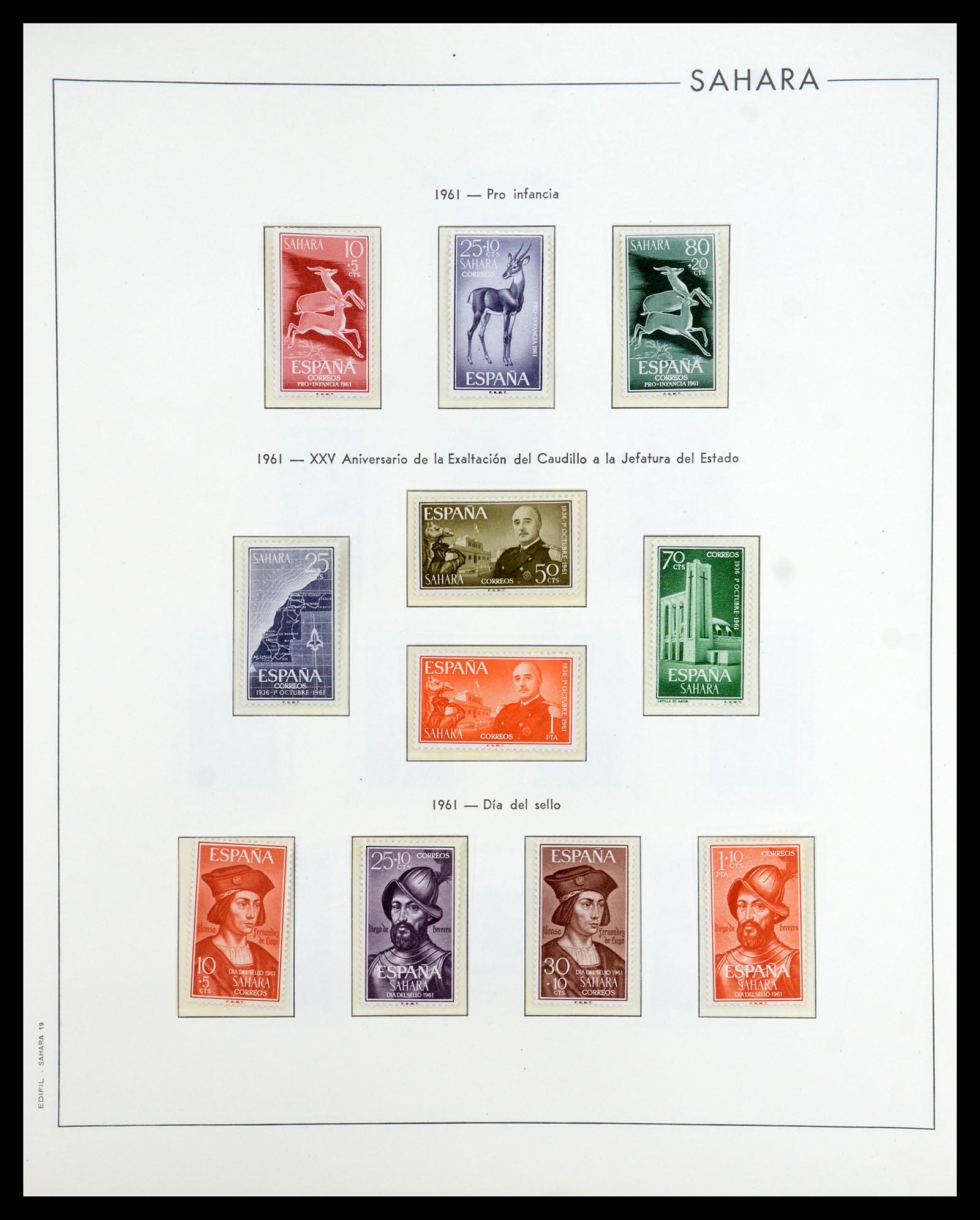 35298 067 - Postzegelverzameling 35298 Spaanse koloniën 1950-1975.