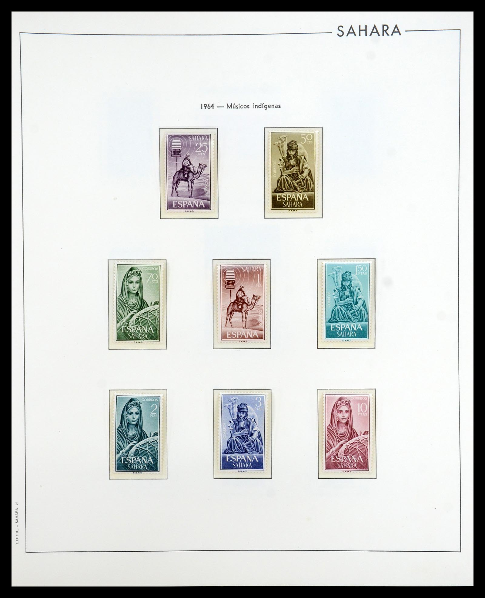 35298 071 - Postzegelverzameling 35298 Spaanse koloniën 1950-1975.
