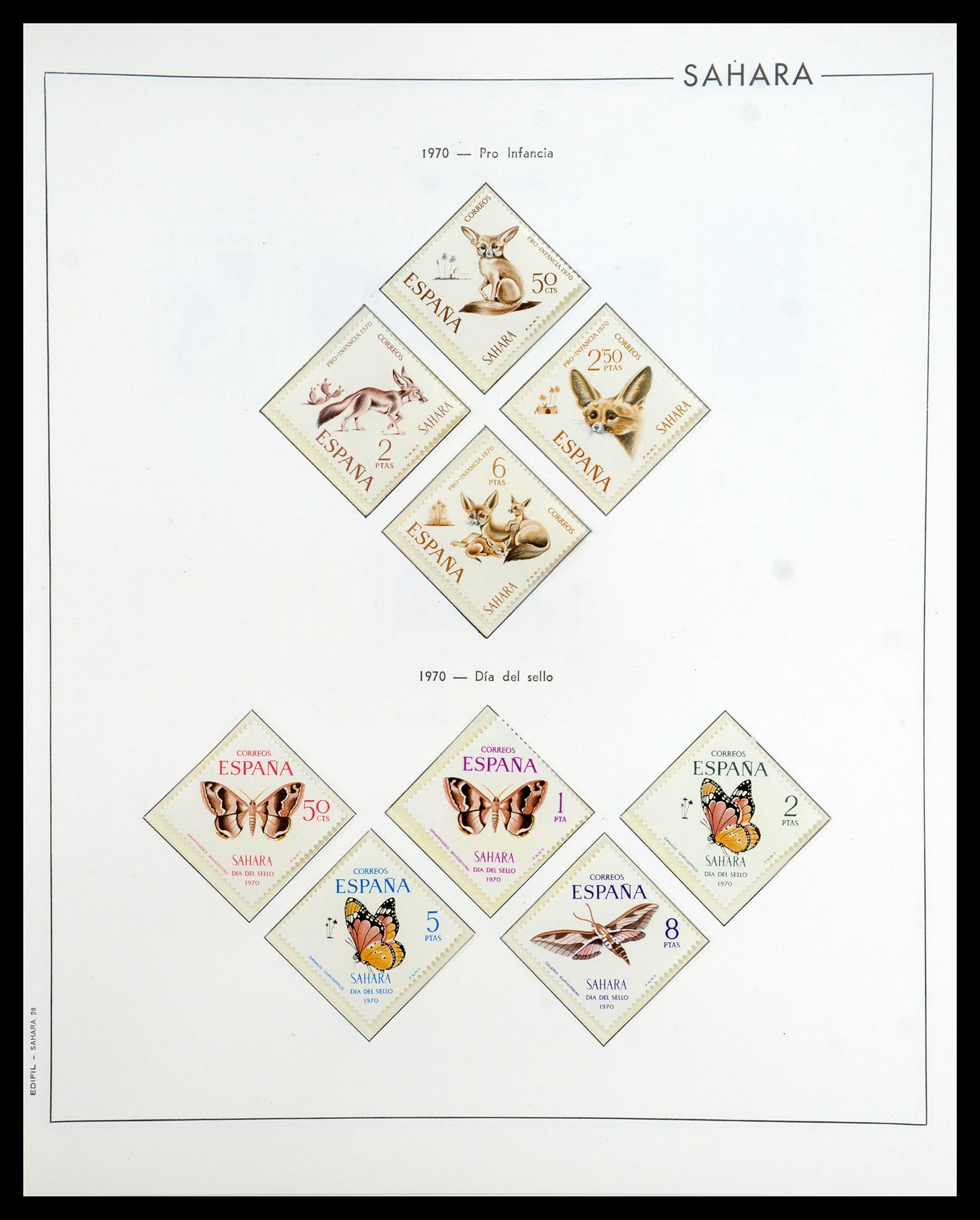 35298 076 - Postzegelverzameling 35298 Spaanse koloniën 1950-1975.