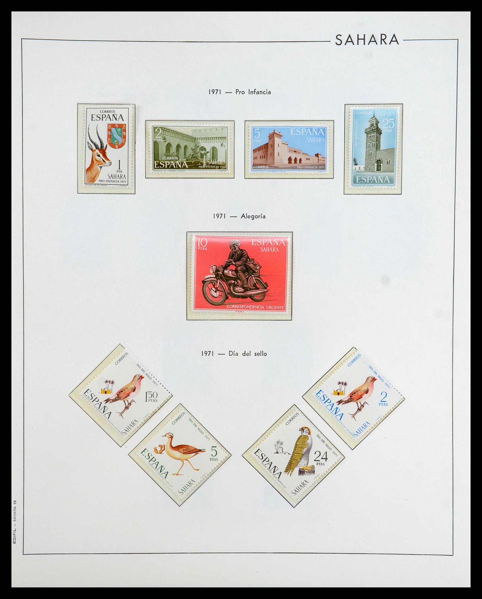 35298 077 - Postzegelverzameling 35298 Spaanse koloniën 1950-1975.