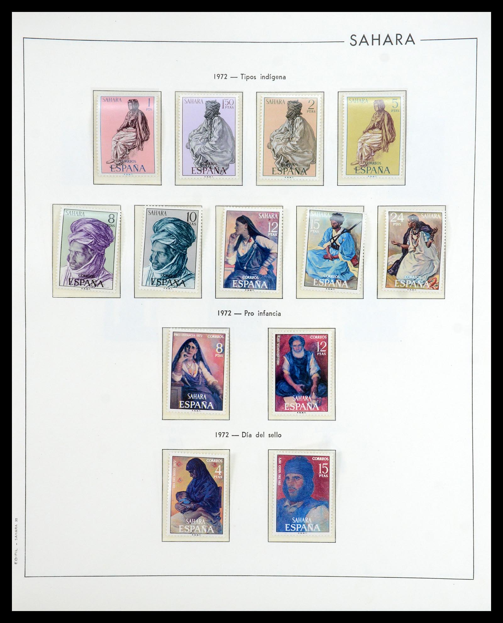 35298 078 - Postzegelverzameling 35298 Spaanse koloniën 1950-1975.