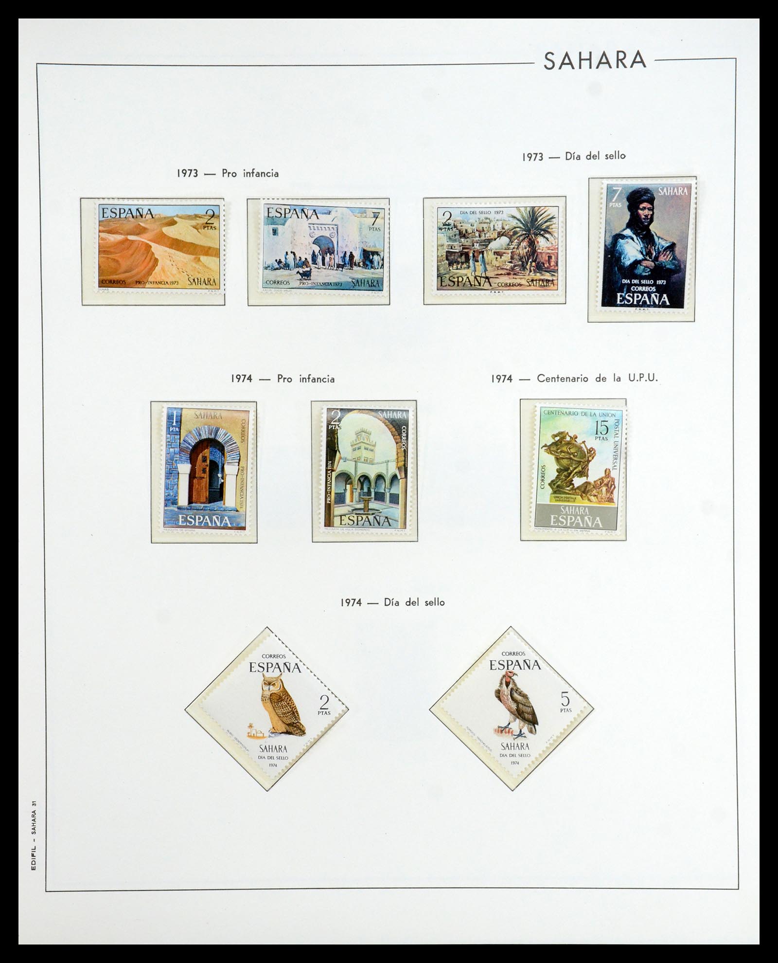 35298 079 - Postzegelverzameling 35298 Spaanse koloniën 1950-1975.