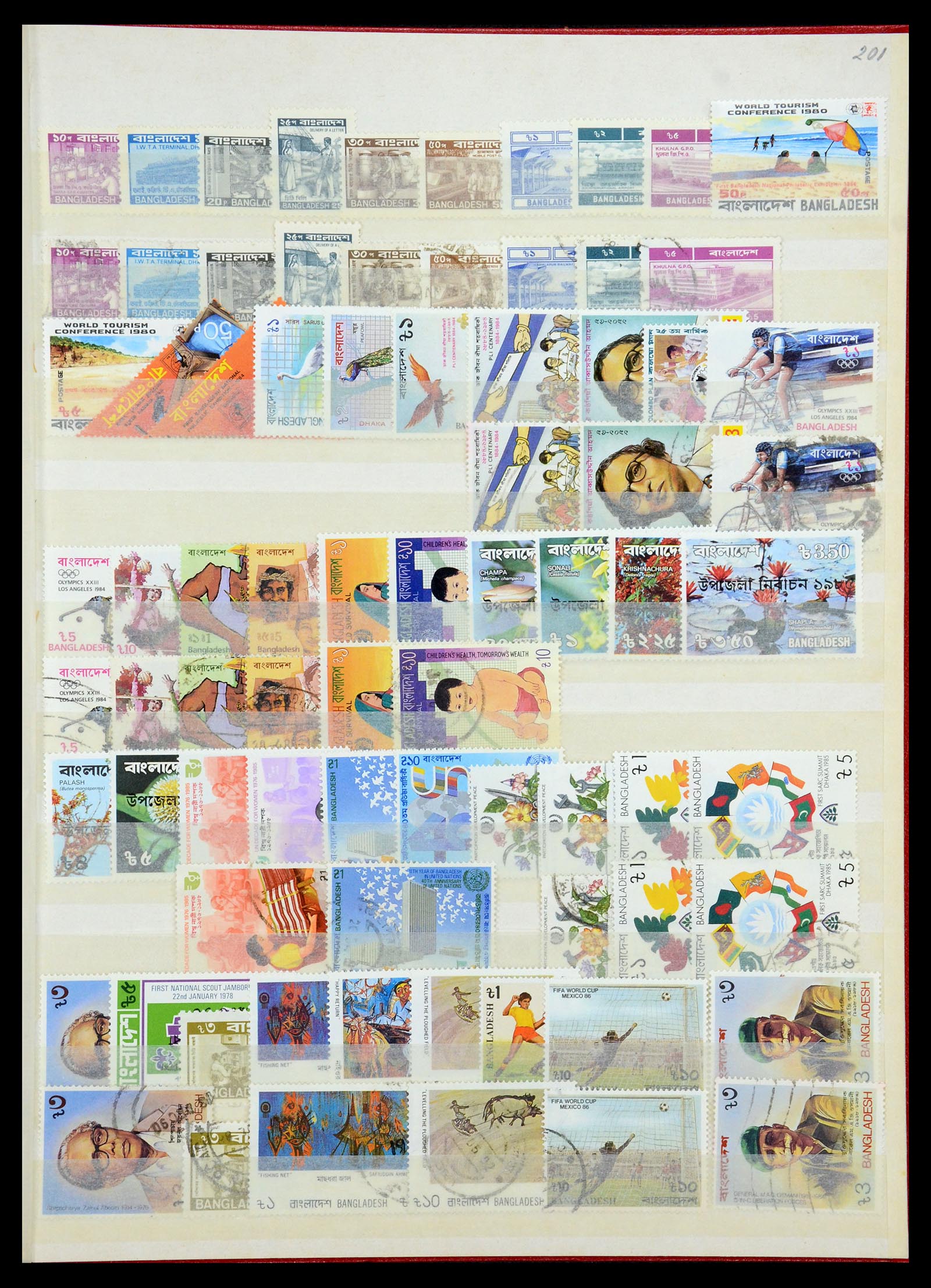 35301 010 - Postzegelverzameling 35301 Bangladesh 1971-1992.