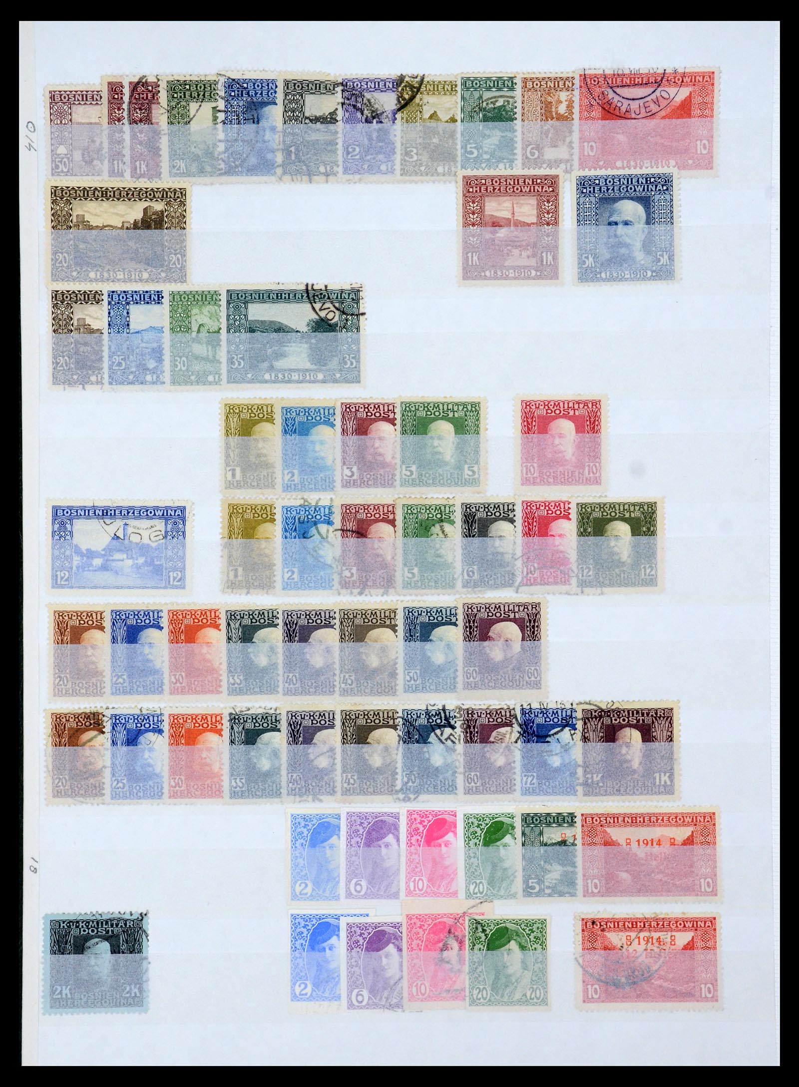 35302 002 - Postzegelverzameling 35302 Bosnië en Servië 1871-1920.