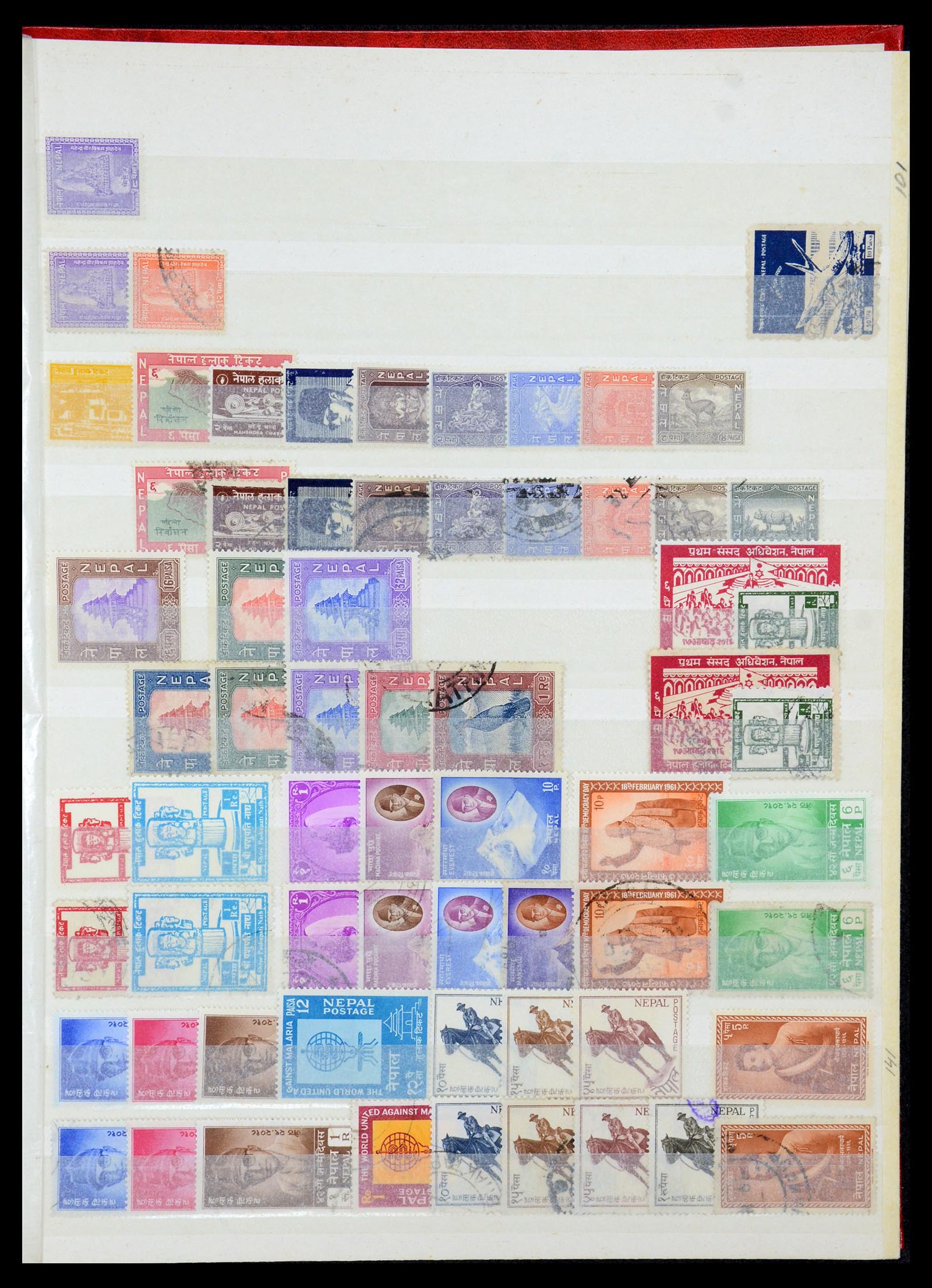 35304 003 - Postzegelverzameling 35304 Nepal 1881-1982.