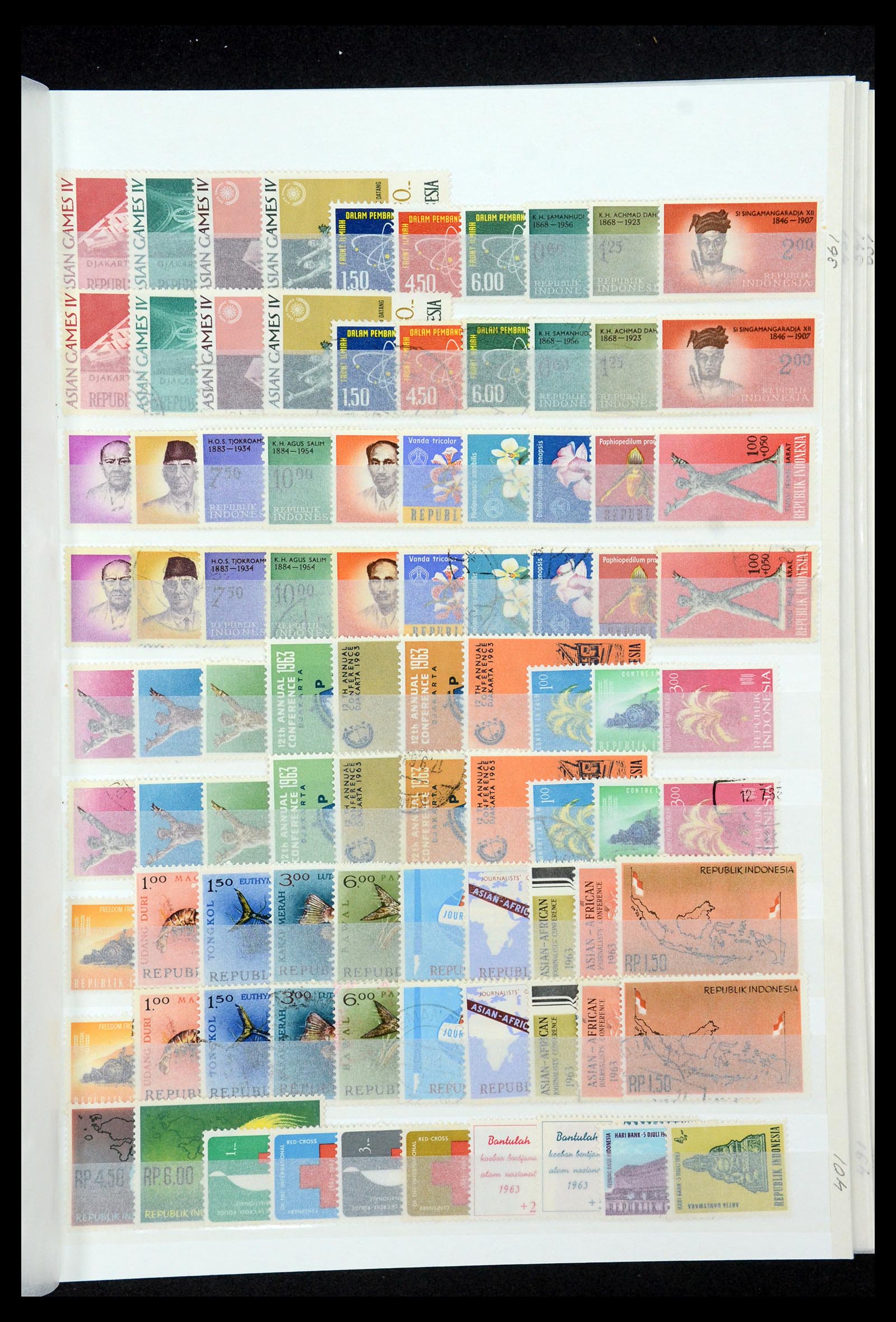 35306 009 - Postzegelverzameling 35306 Indonesië 1948-2000.