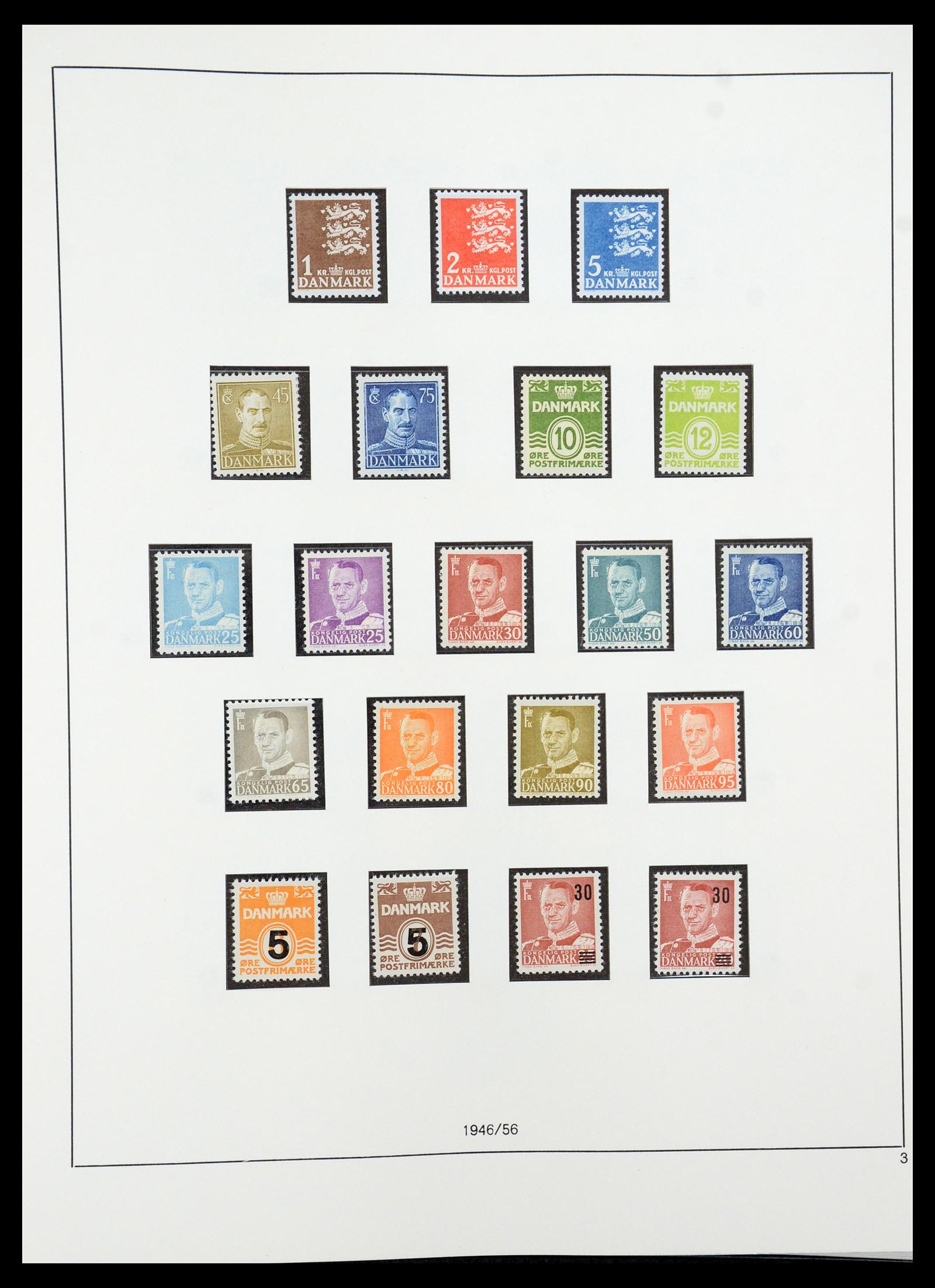35308 003 - Postzegelverzameling 35308 Denemarken 1945-1998.