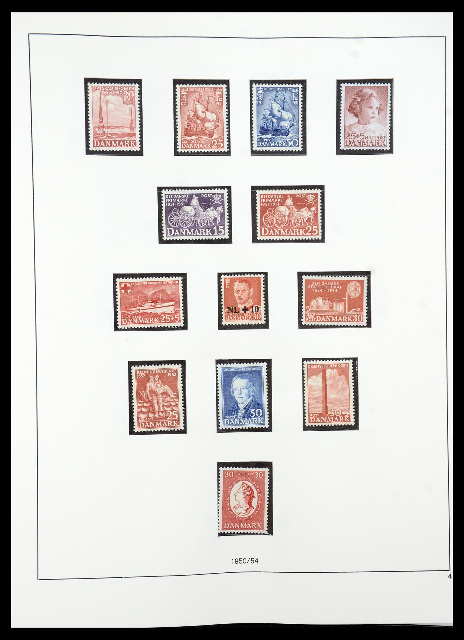 35308 004 - Stamp Collection 35308 Denmark 1945-1998.