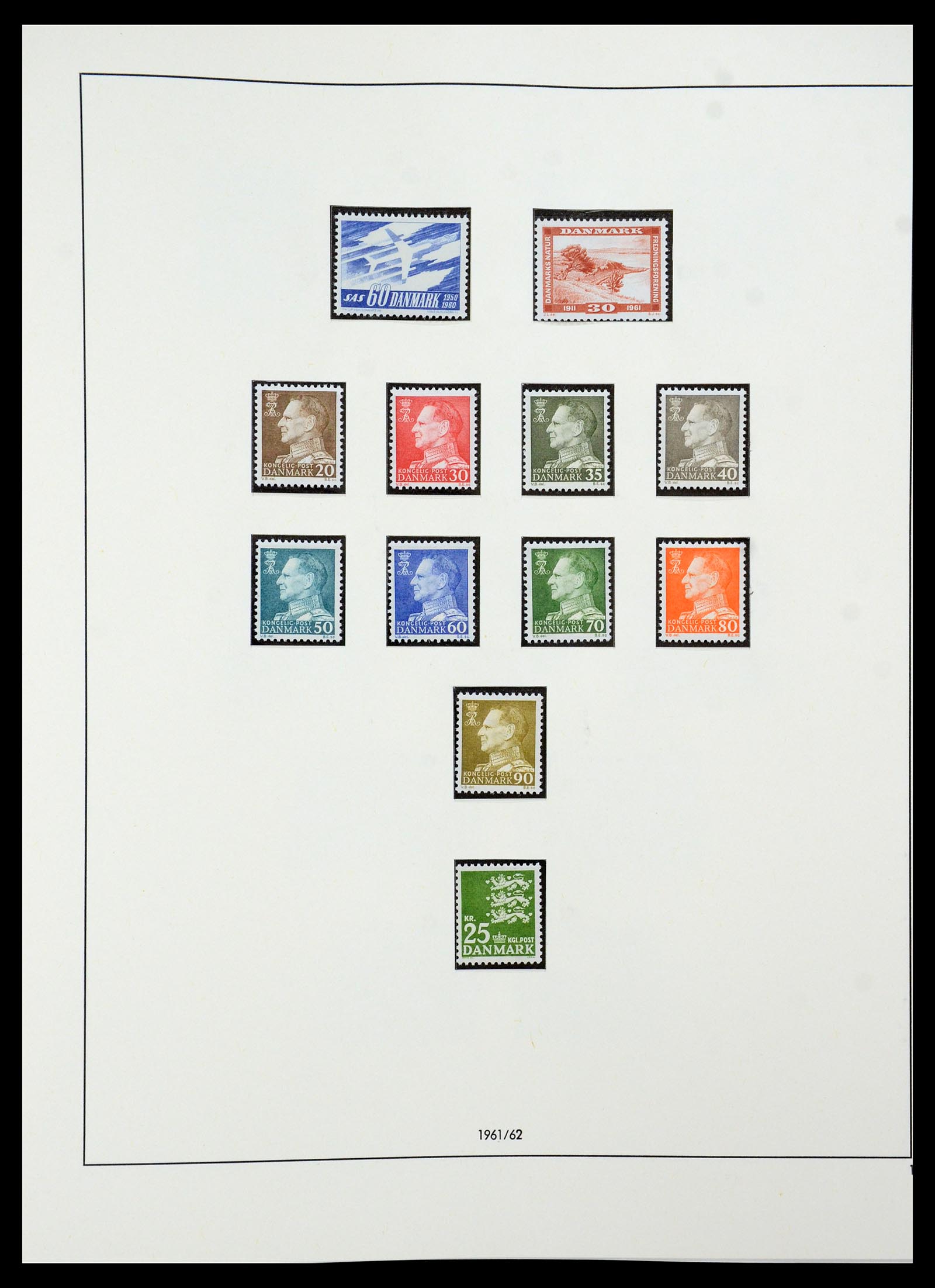 35308 008 - Postzegelverzameling 35308 Denemarken 1945-1998.